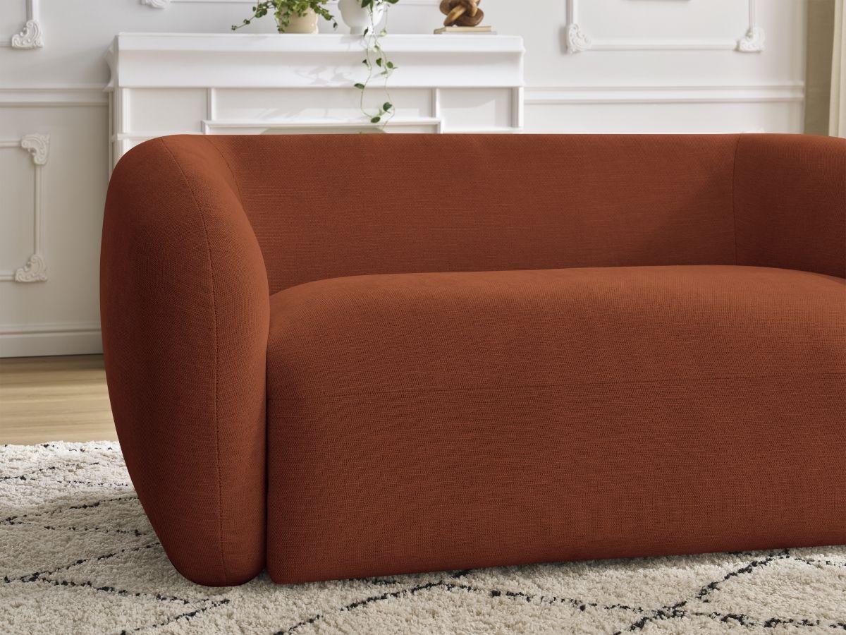 Bobochic Celine Sofa 2-Sitzer Stoff Orange