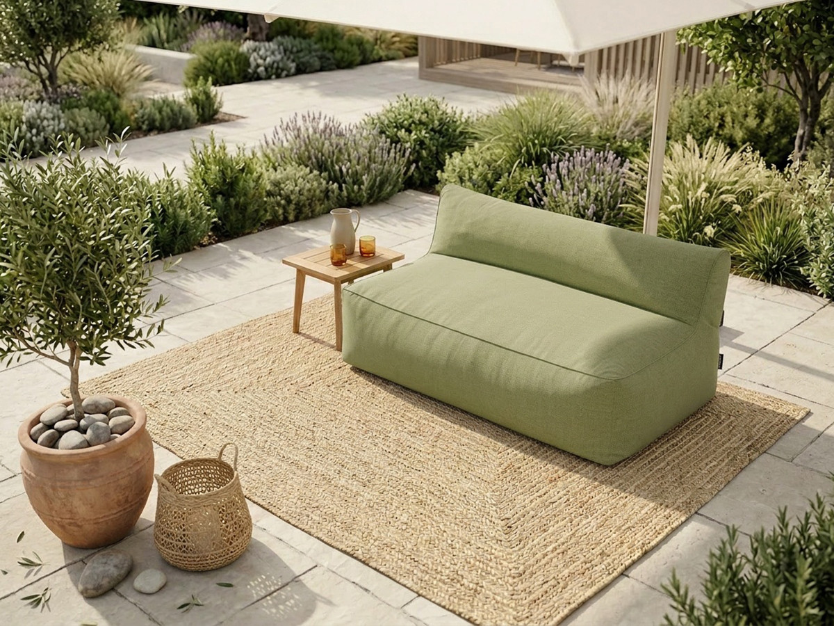 Bobochic Riviera Sofamodul 2-Sitzer Stoff Grün