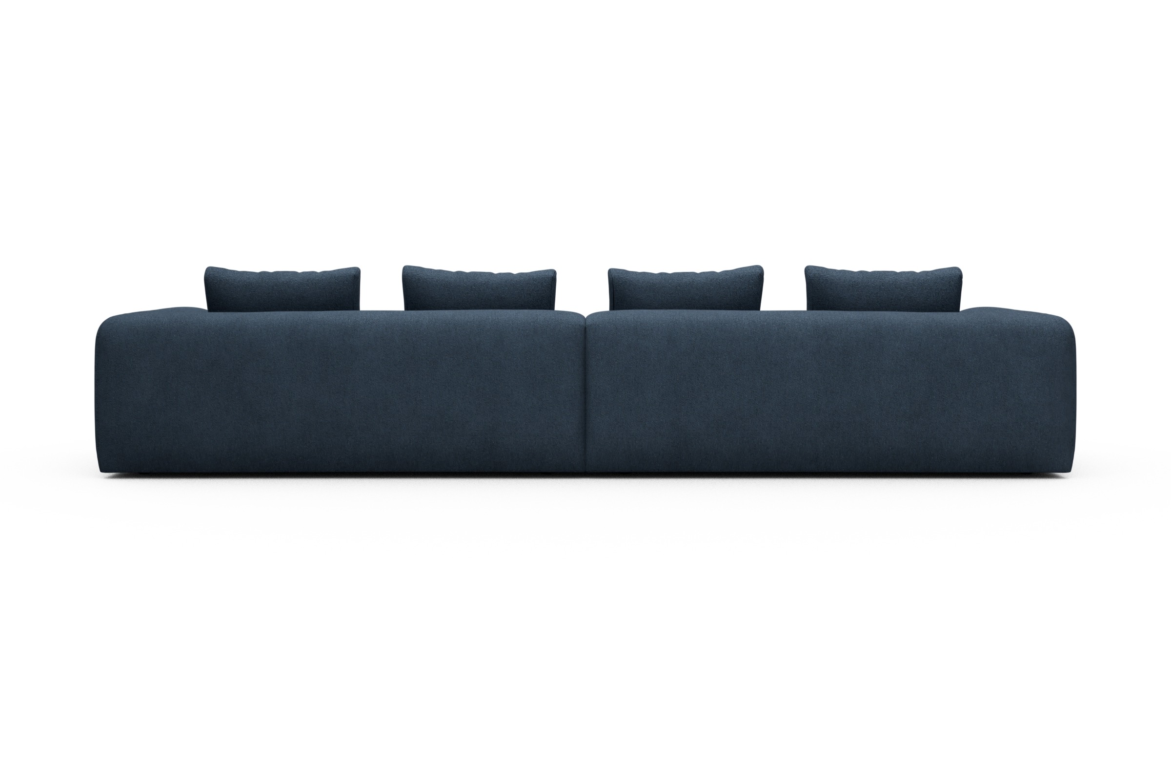 Sofa Modulares XXL Sofa Fred 5-Sitzer Boucle-Blue