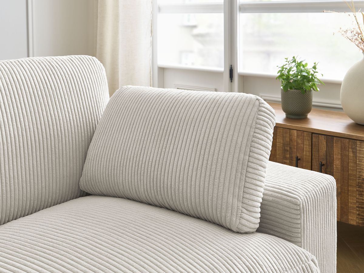 Bobochic Belair Sofa 4-Sitzer Cordsamt Beige