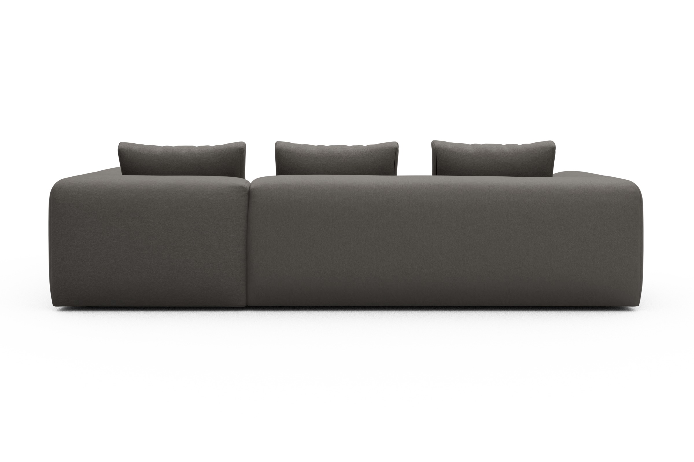 Ecksofa Fred 2x 2,5-Sitzer rechts offen Satya-Taupe