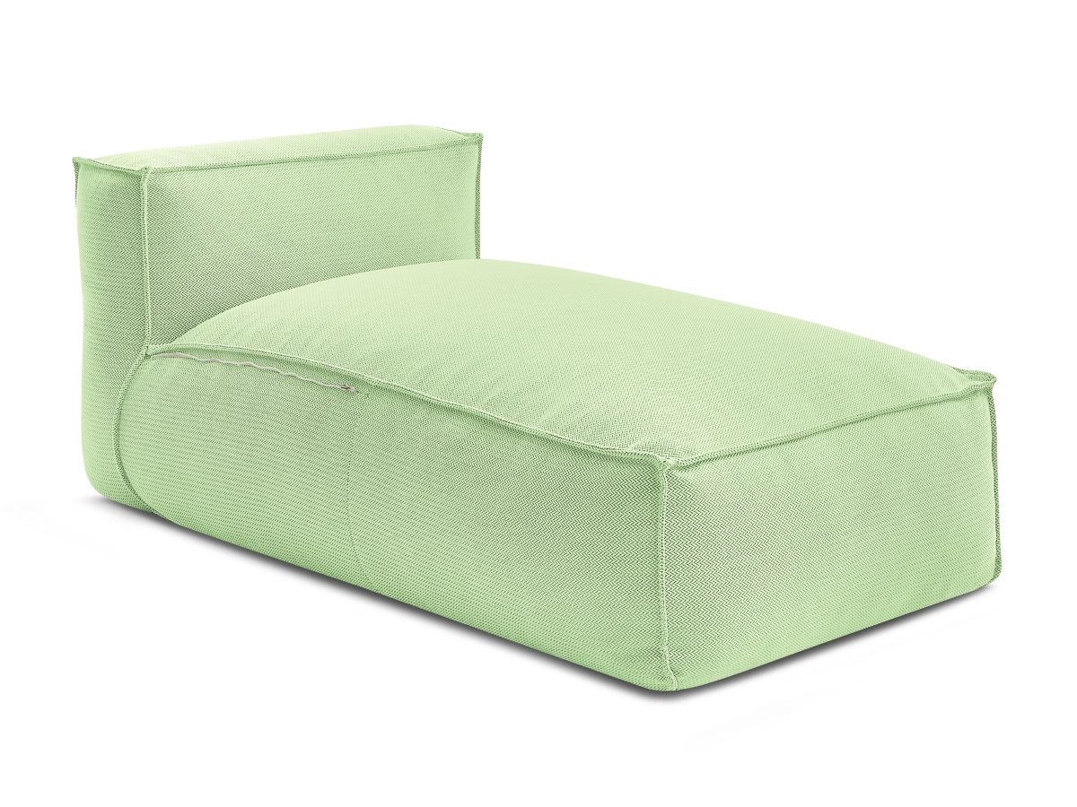 Bobochic Biarritz Méridienne-Modul Melange-Stoff Grün