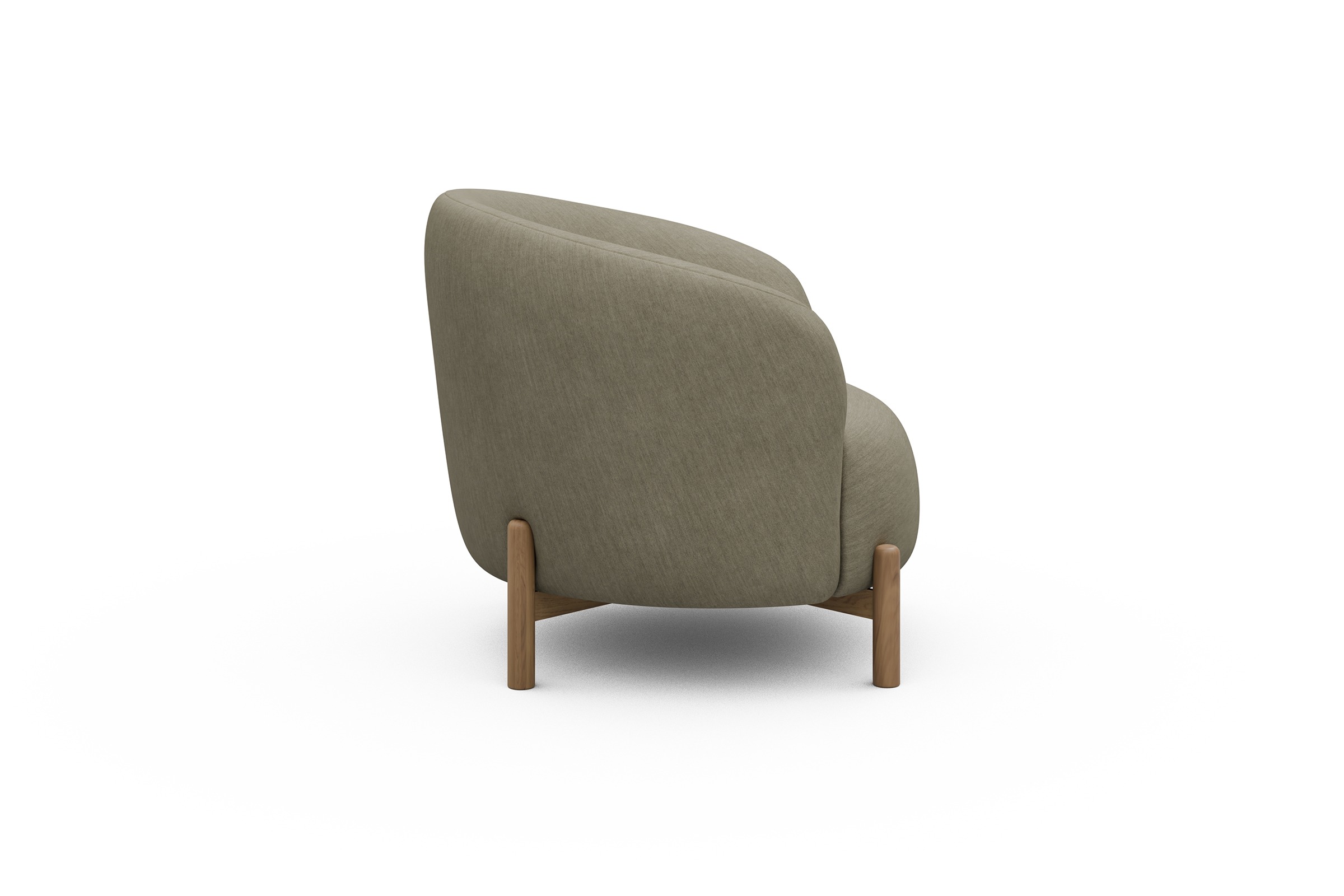 Sessel Ronda Holzbeine Eiche Natur Vivus-Dusty-Sand