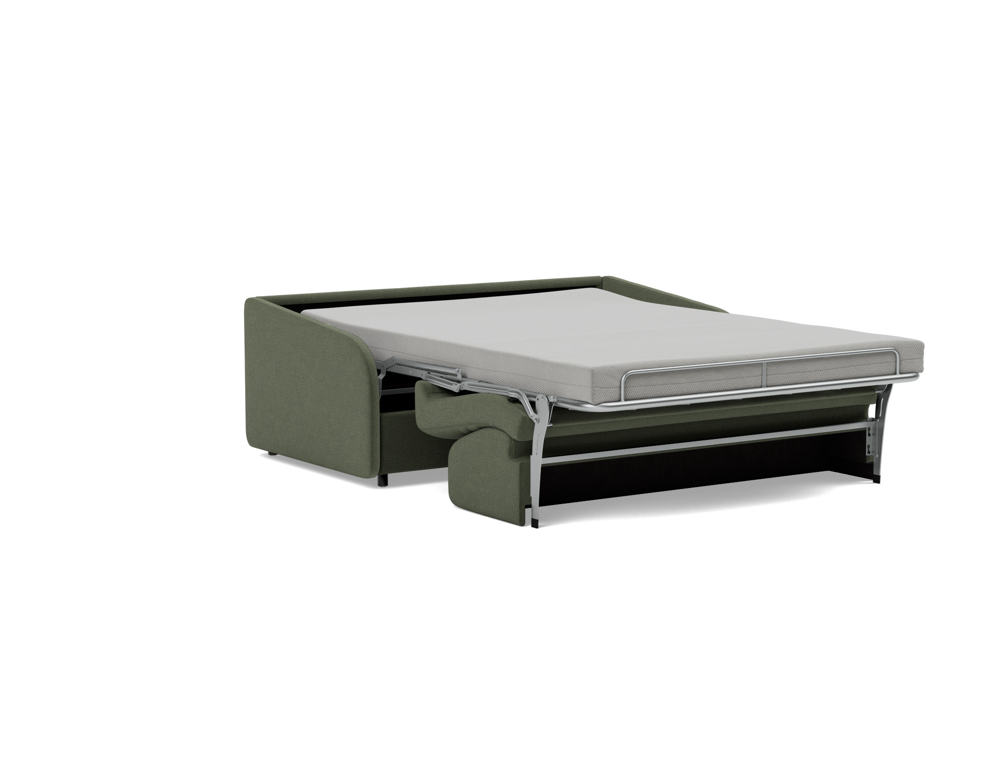 Schlafsofa Eivor mit Taschenfederkernmatratze 140 Chenille Esina 413-Olive-Green