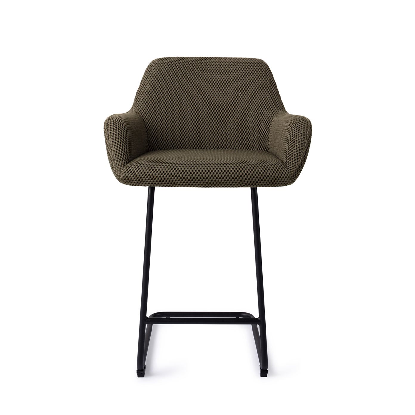 Jesper Home Barhocker Hiroo Jungle-Jewel Arch Schwarz Barhöhe (75cm) moebelfaktor