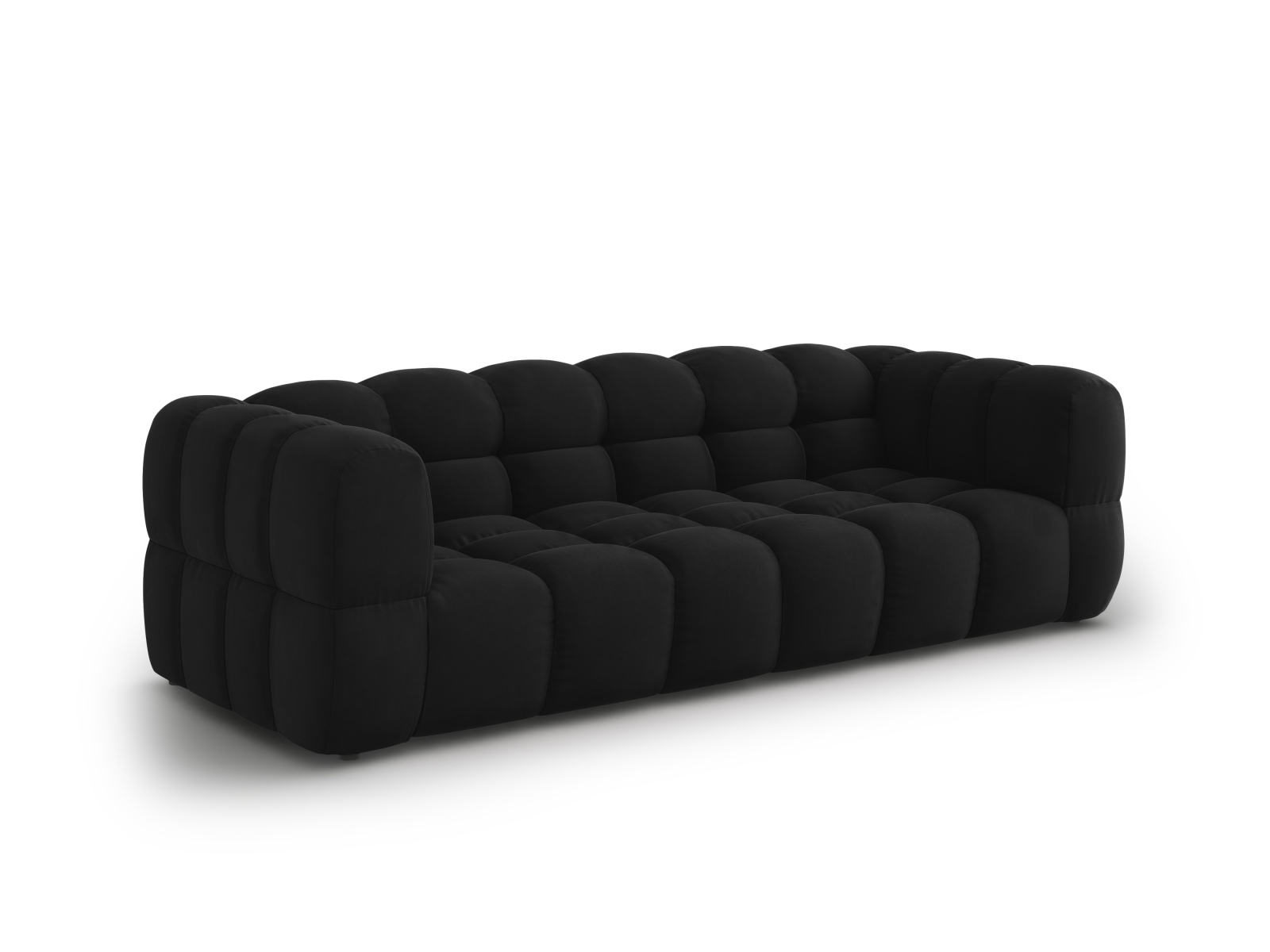 Cosmopolitan Design Sofa Sky 4-Sitzer Samt Casino Schwarz