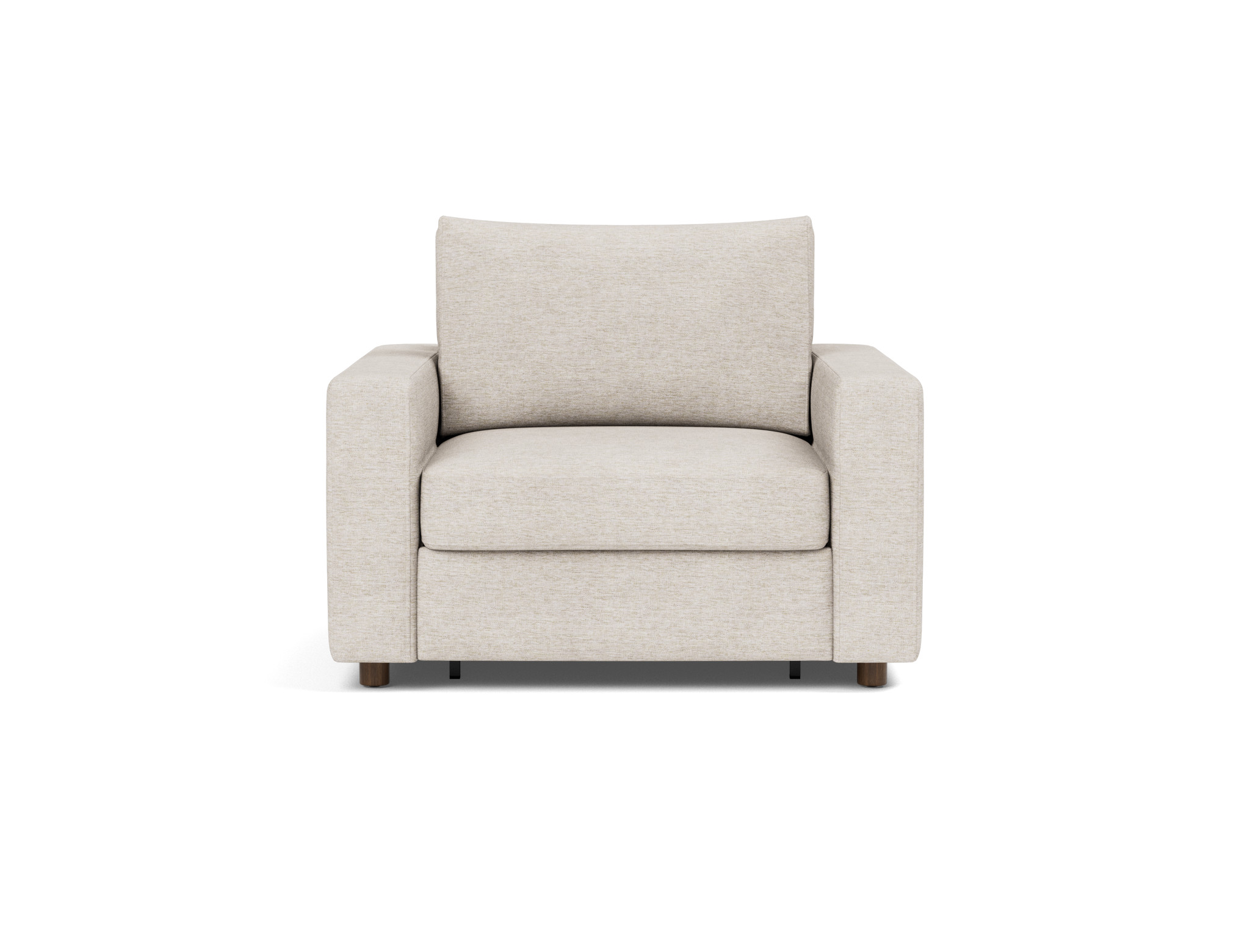Schlafsessel Neah mit Standard-Armlehnen Chenille Yuveno 470-Natural