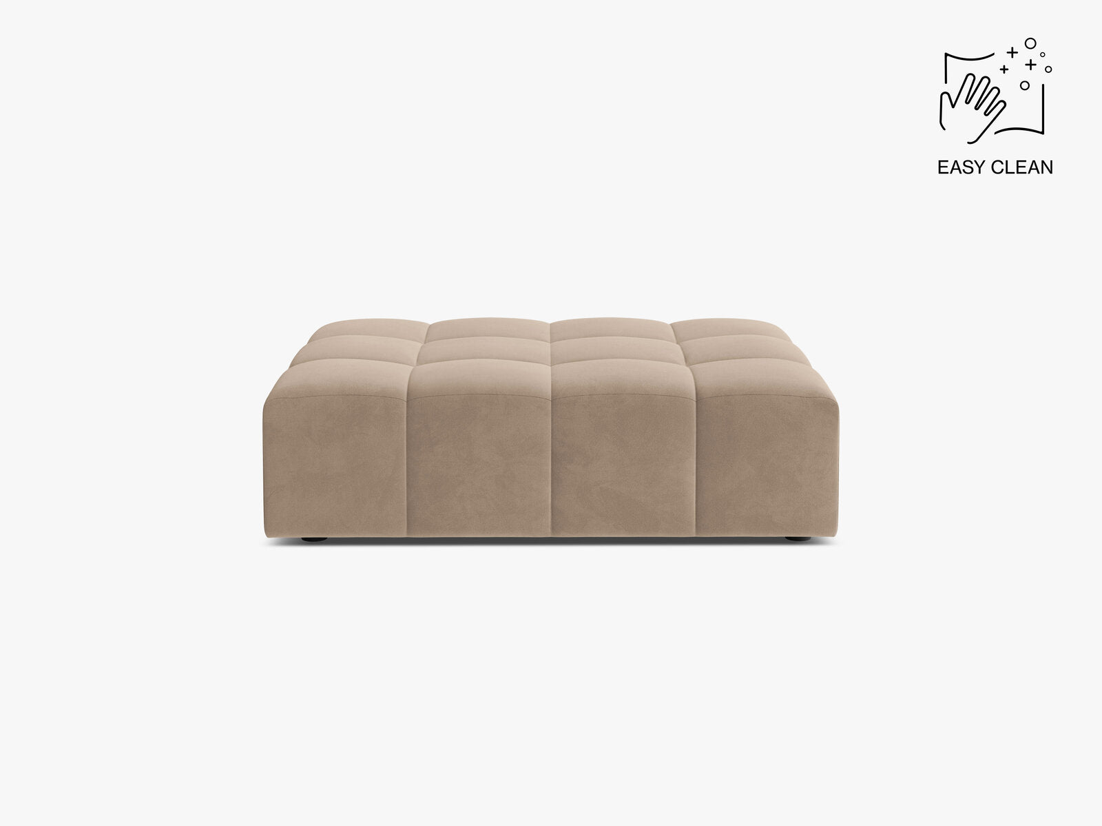 Micadoni Hocker Jennifer 1-Sitzer Samt Venus Beige