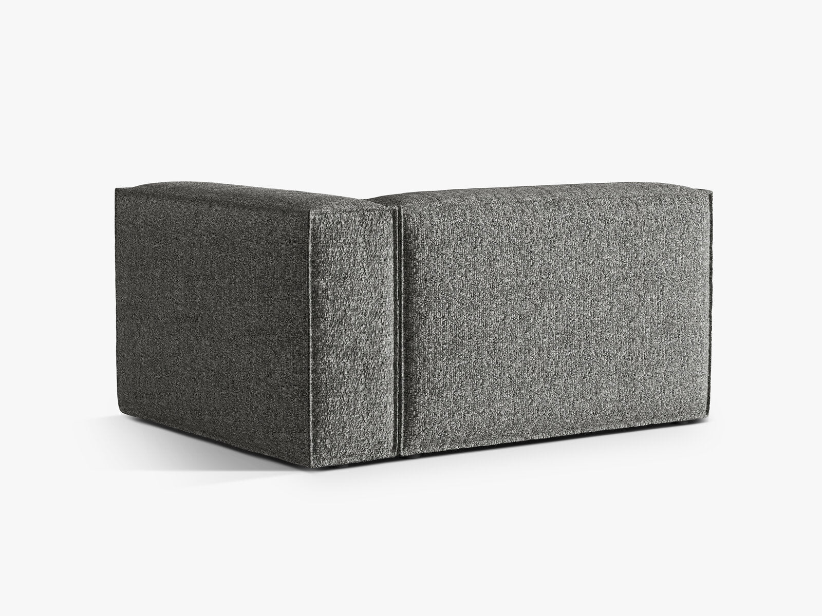 Micadoni Eckmodul Nuria 2-Sitzer Boucle Monet Graphit Rechts