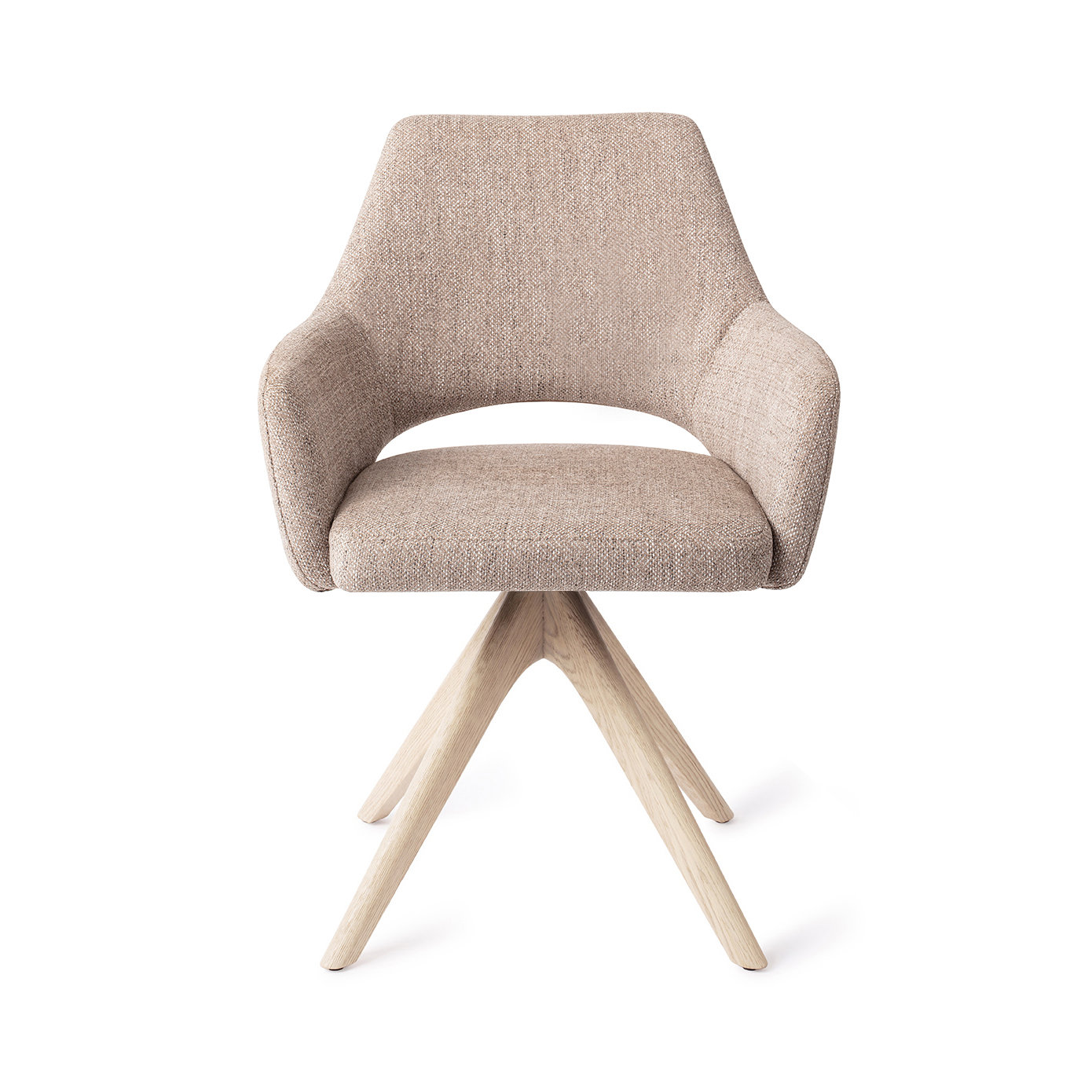 Jesper Home Esszimmerstuhl Yanai Biscuit Beach Revolve Eiche gebleicht