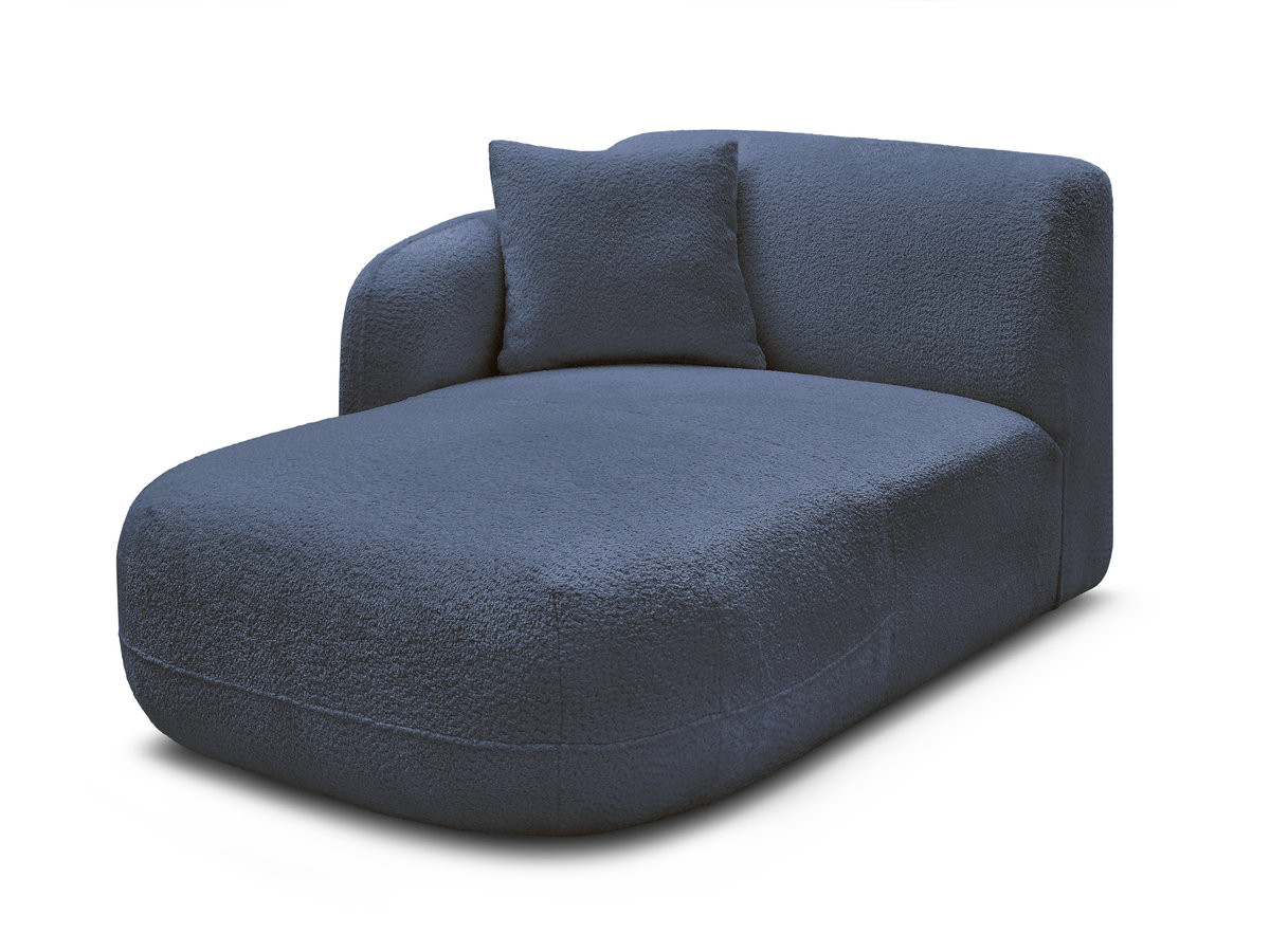 Bobochic Anda Méridienne-Modul Chenille Dunkelblau Ecke links