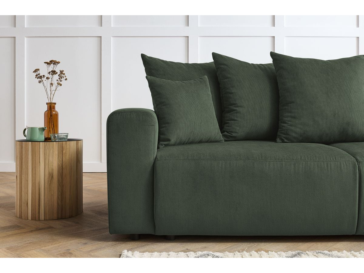 Bobochic Envy Sofa 3-Sitzer Cordsamt Grün