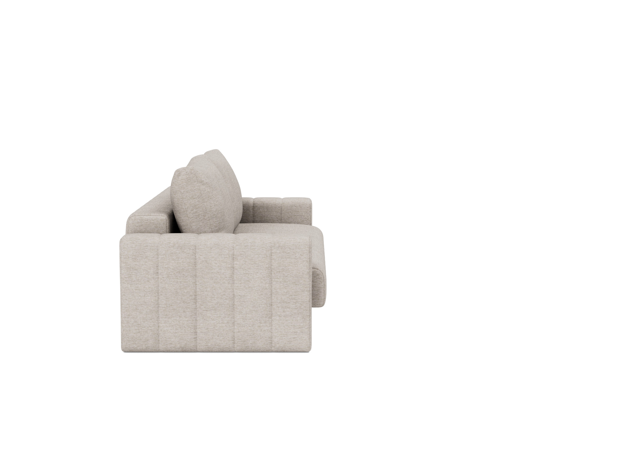 Schlafsofa Akello mit Armlehnen Chenille Yuveno 471-Sand
