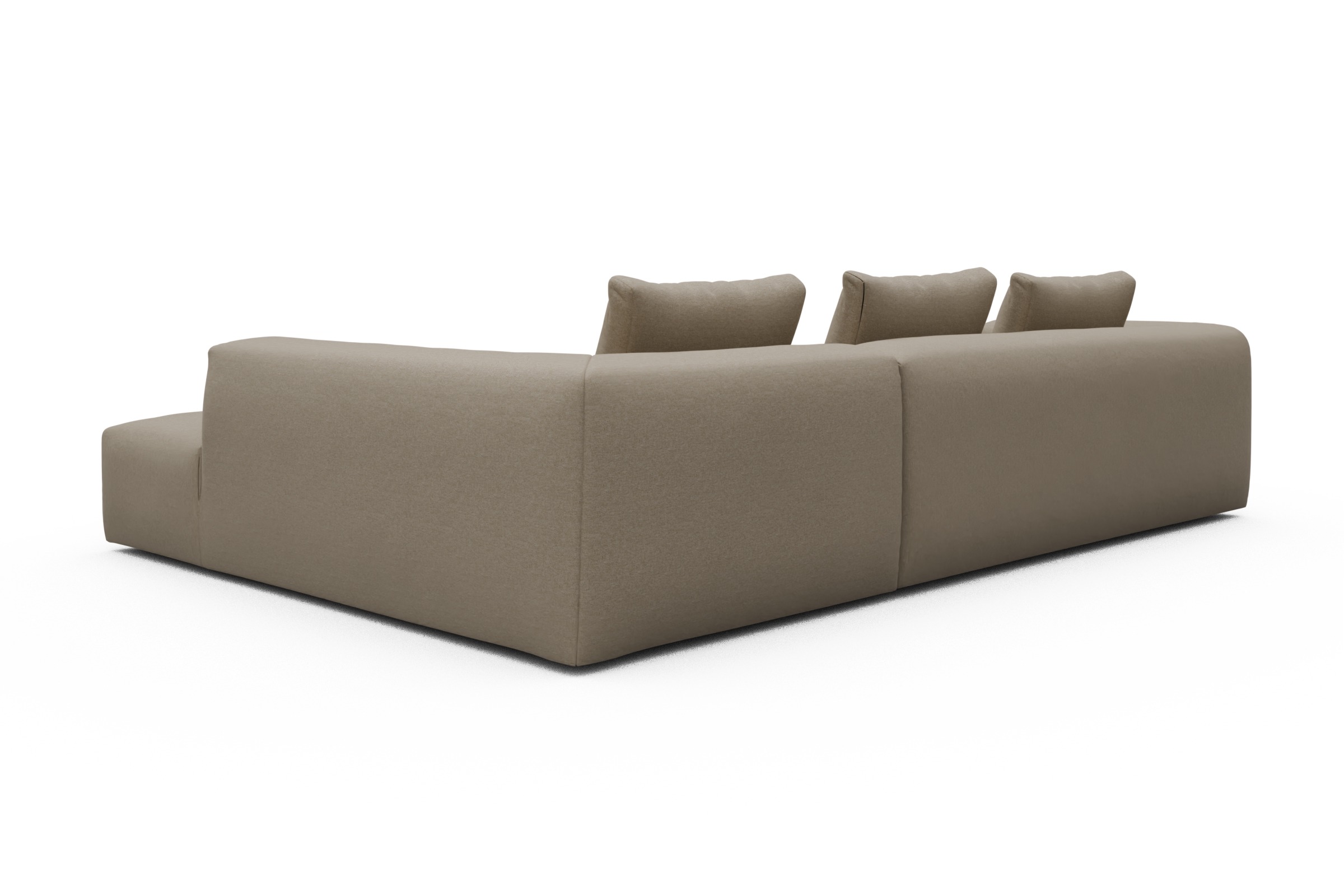 Ecksofa Fred Relax-Ecke rechts mit 2,5-Sitzer Satya-Natural