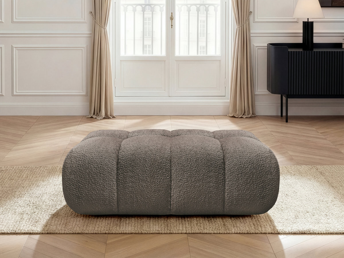 Bobochic Jaya Pouf Chenille Taupe