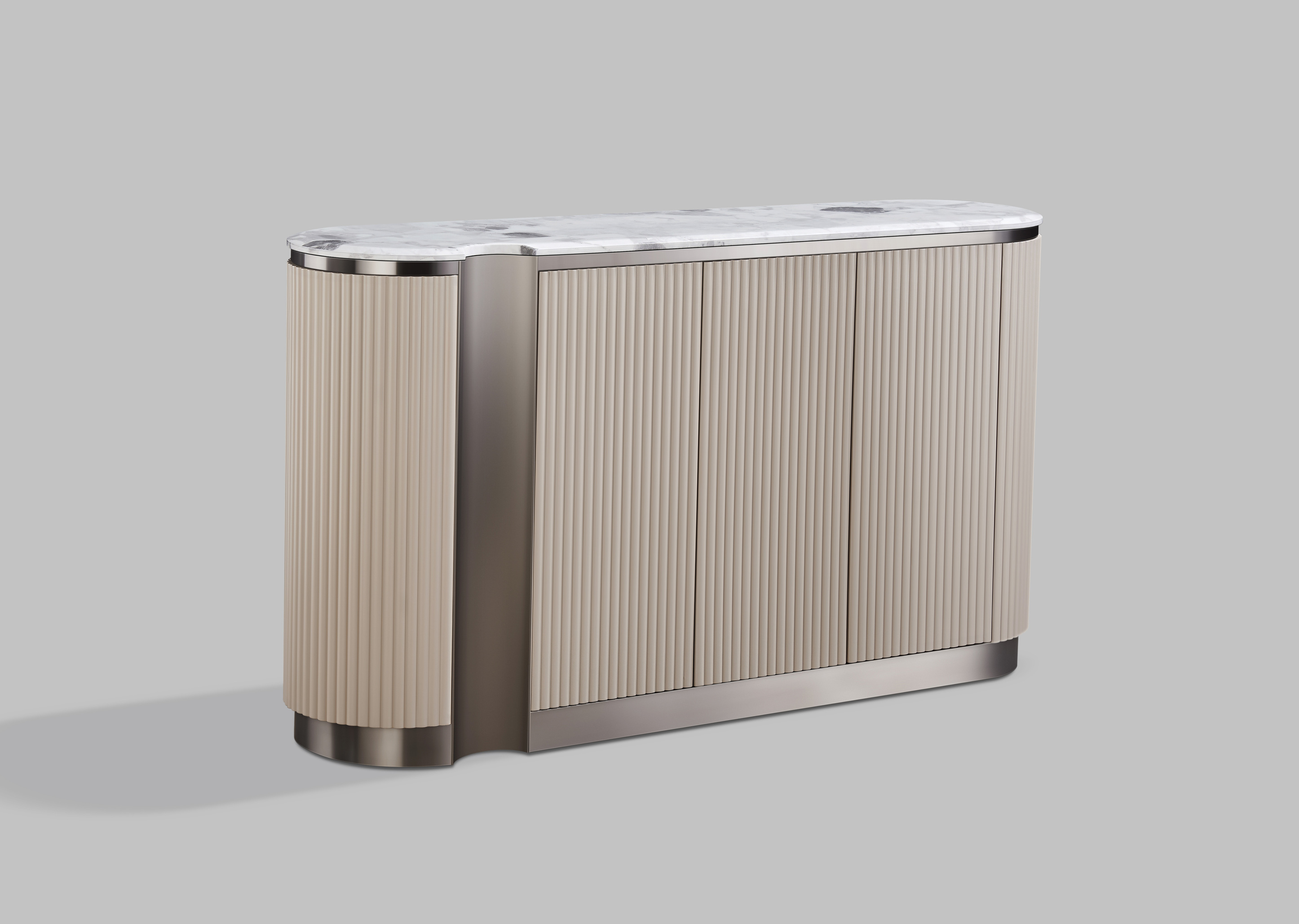 Livin Hill Kommode Stilig Beige, vernickelt ST917C
