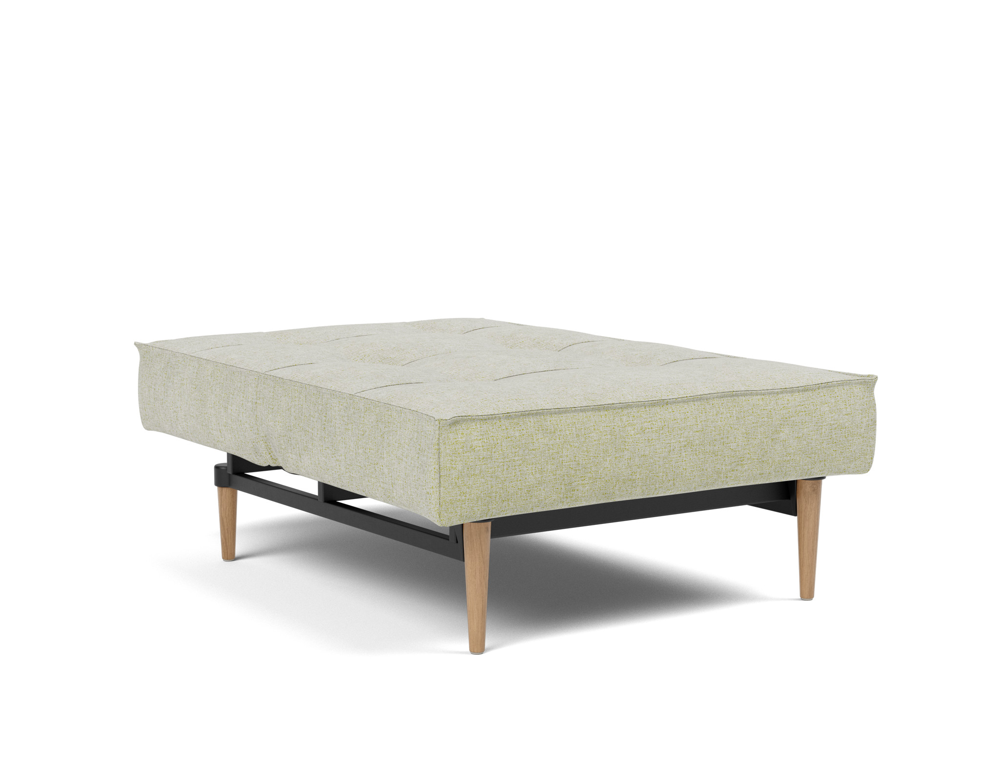 Sessel Splitback Flachgewebe Avella 280-Sand Beine Styletto Eiche hell