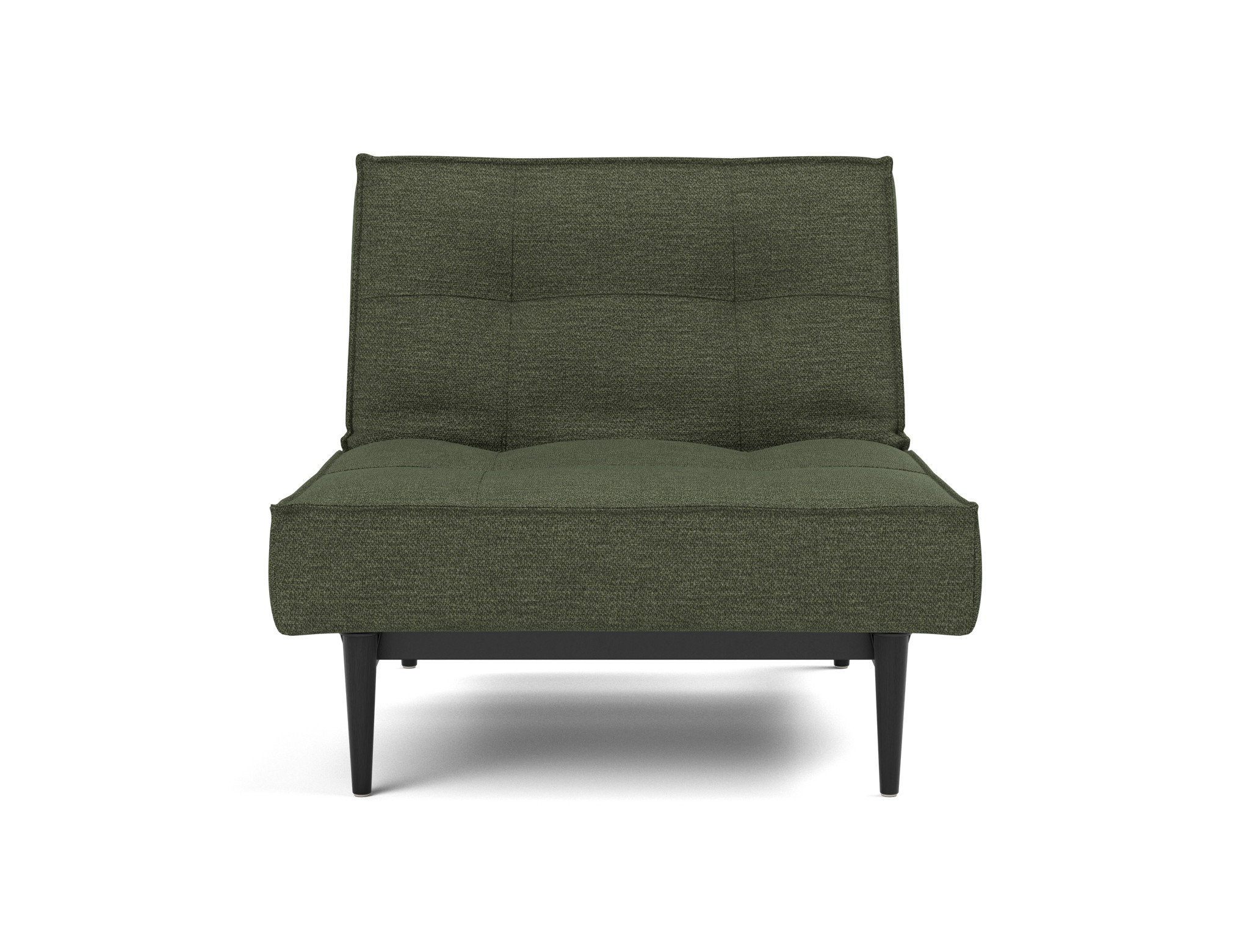 Sessel Splitback Strukturierter Stoff Taura 353-Forest Beine Styletto Eiche schwarz