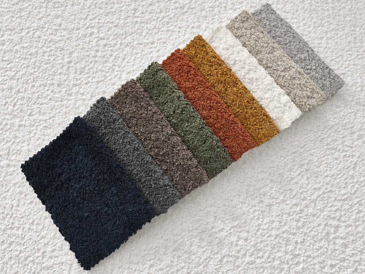 Bobochic Giorgia Sessel Bouclé-Stoff Weiß
