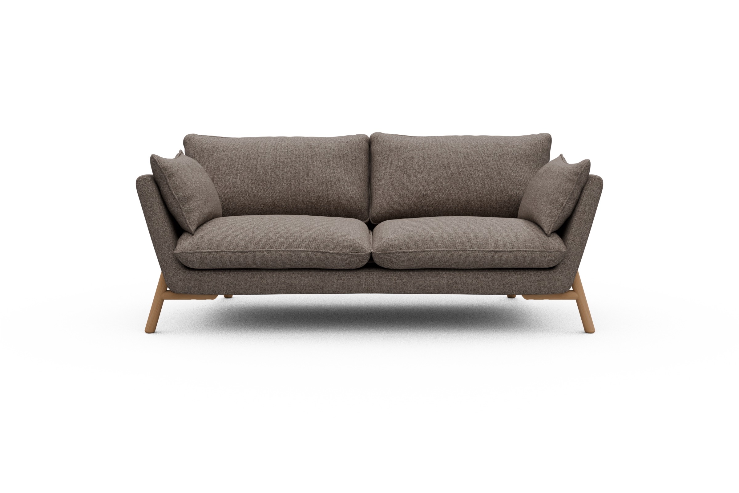 Skandi Home Sofa Emil 2-Sitzer Beinfarbe Eiche Natur Sama-Stone moebelfaktor