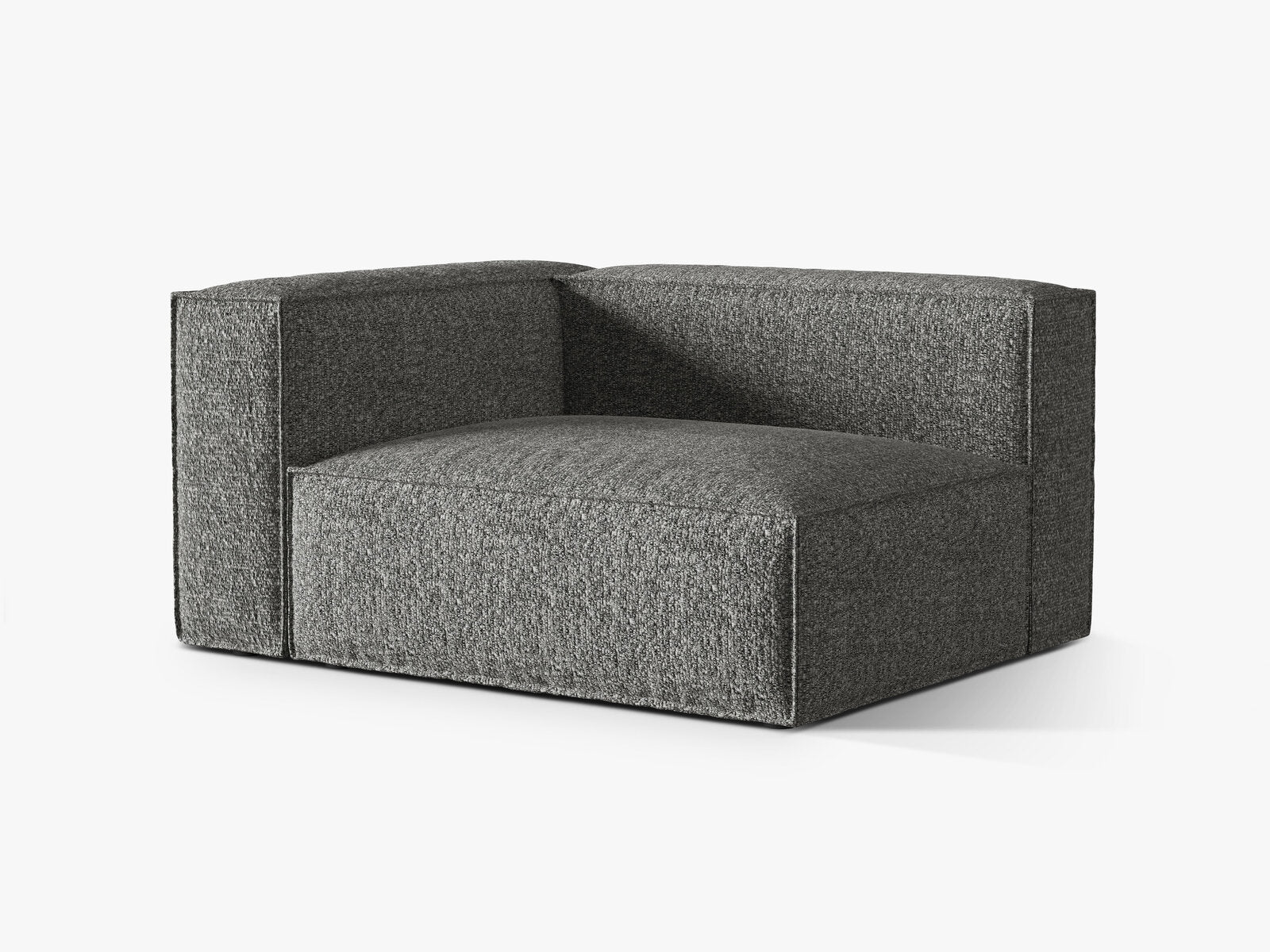 Micadoni Eckmodul Nuria 2-Sitzer Links Boucle Graphit