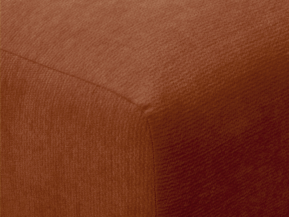 Bobochic Minorque Schlafsofa 2,5-Sitzer Chenille Orange, Liegefläche 160 × 200 cm