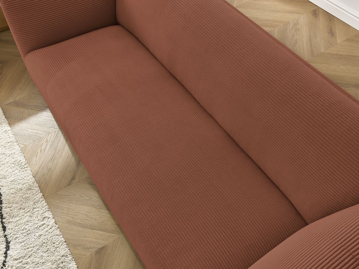 Bobochic Giorgia Sofa 3-Sitzer Cordsamt Orange
