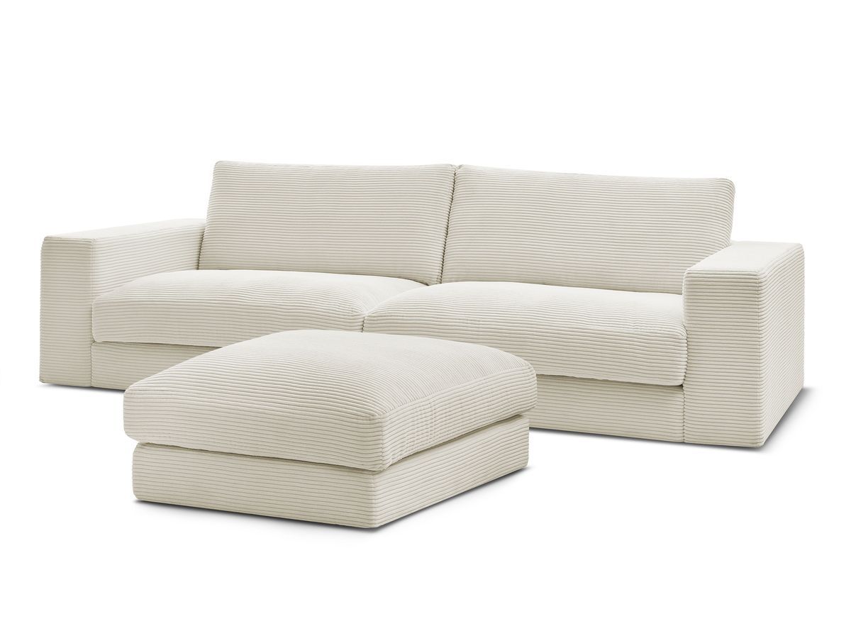 Bobochic Leonard Sofa 4-Sitzer mit Pouf 274 × 109 cm