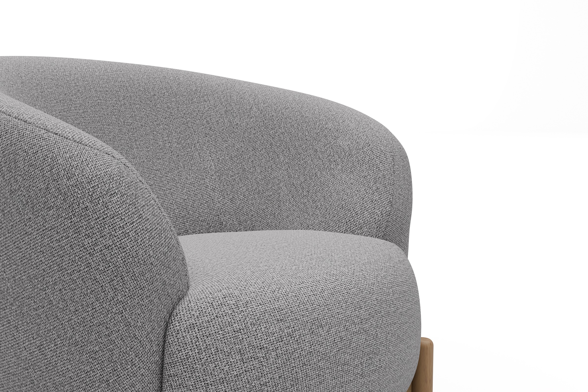 Sessel Ronda Holzbeine Eiche Natur Sama-Grey