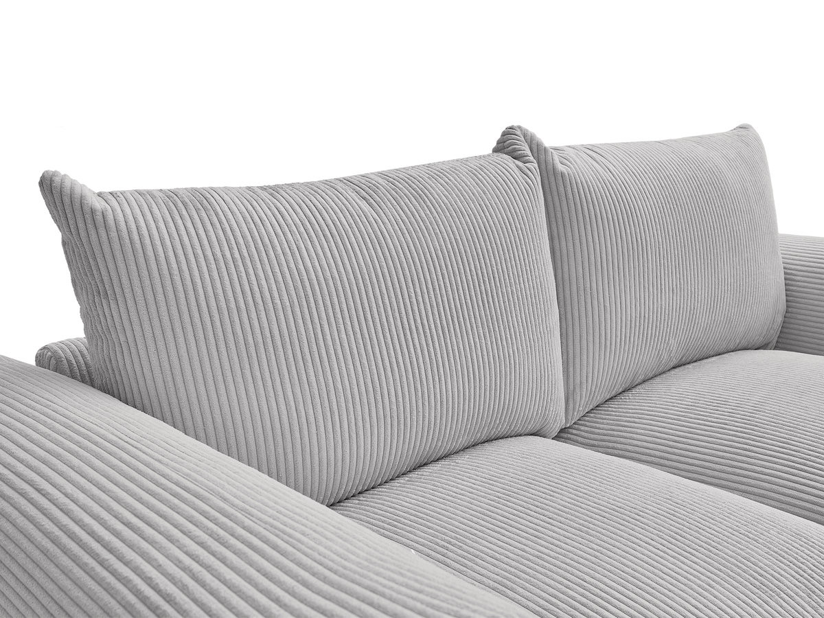 Bobochic Ernest Sofa 2-Sitzer Cordsamt Hellgrau