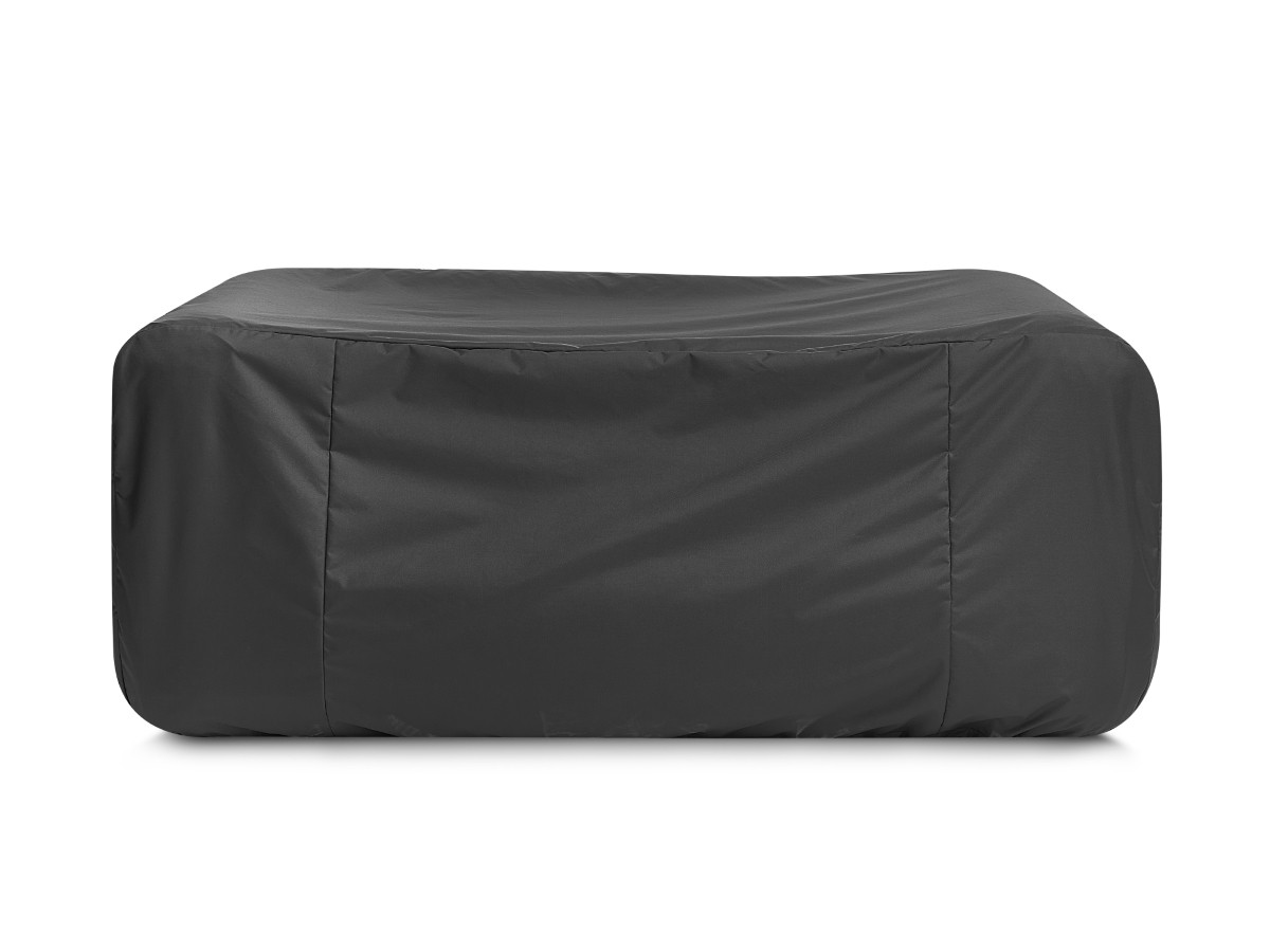Bobochic Nour Gartensofa 3-Sitzer mit Pouf Stoff Gelb