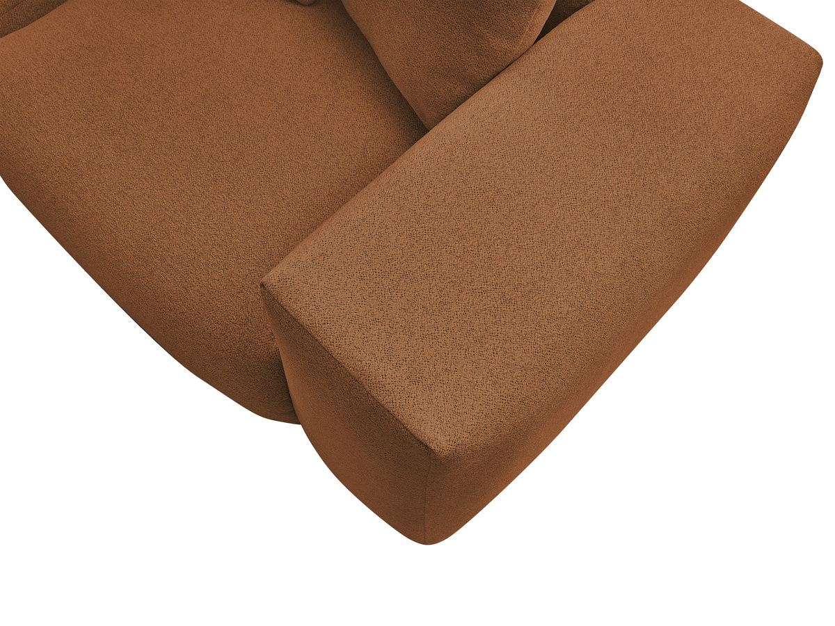 Bobochic Voltaire Eckmodul Melange-Stoff Orange Ecke rechts
