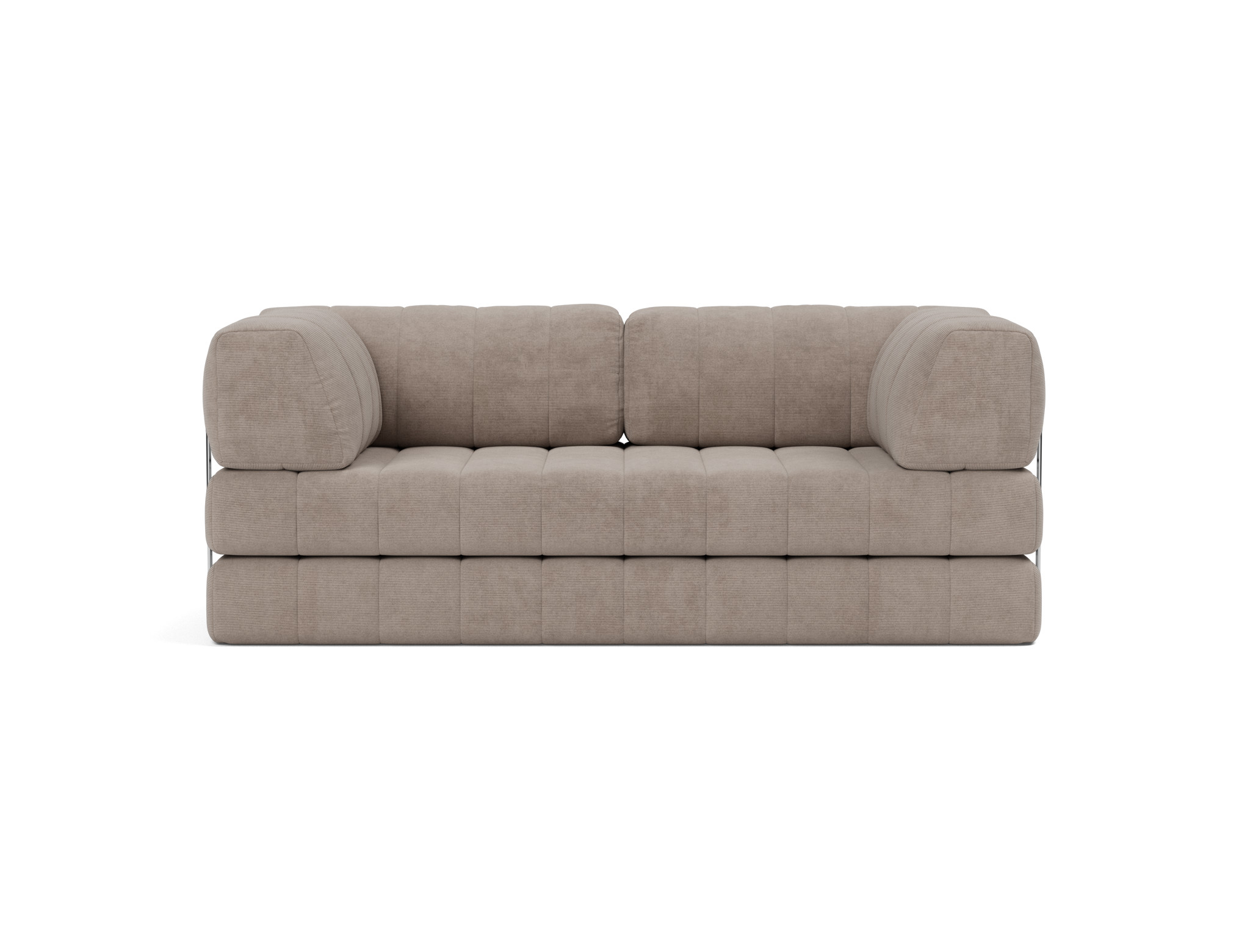 Schlafsofa CozyPad mit Armlehnen Kord Cordufine 318-Beige