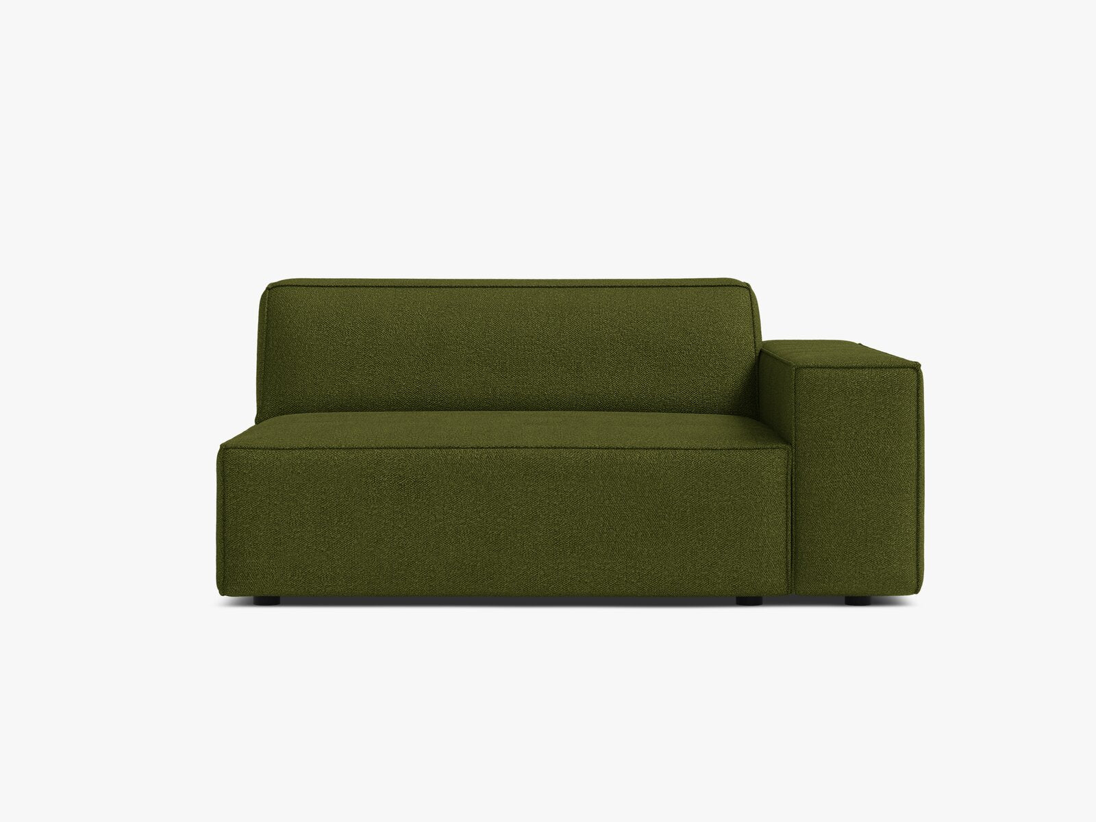 Micadoni Jodie Sofamodul XL Rechts Boucle Baloo Dunkles Olivgrün