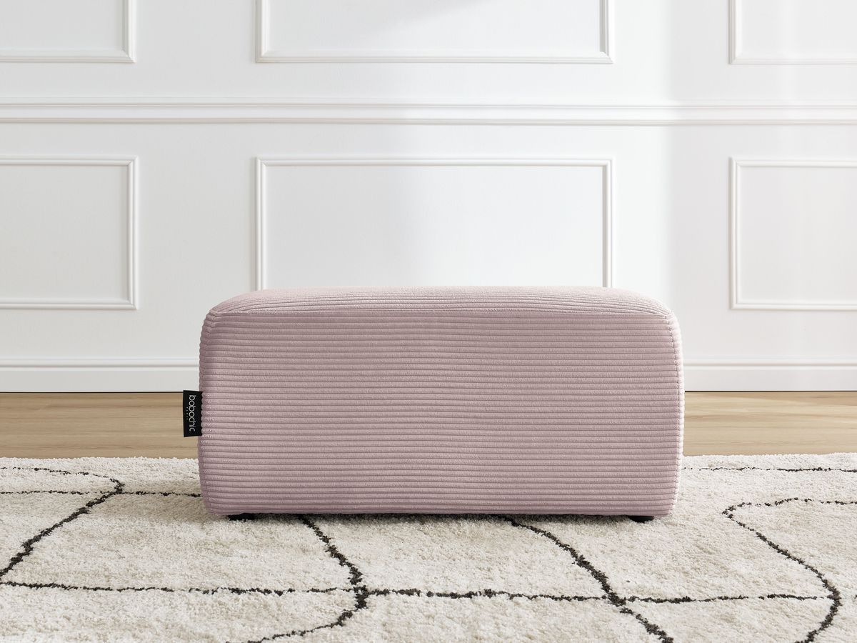 Bobochic Atilla Pouf Cordsamt Violett