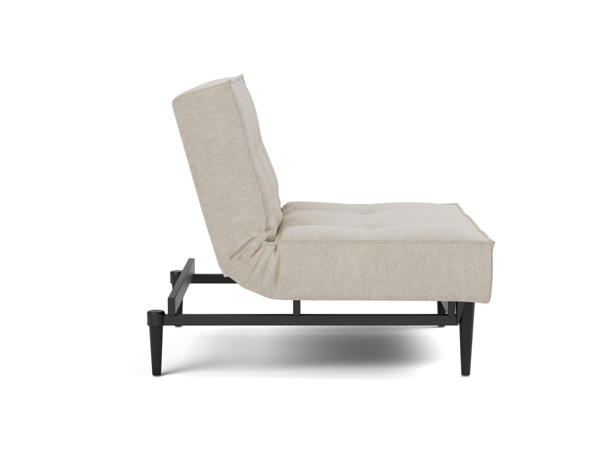 Sessel Splitback Flachgewebe Phobos 586-Latte Beine Styletto Eiche schwarz