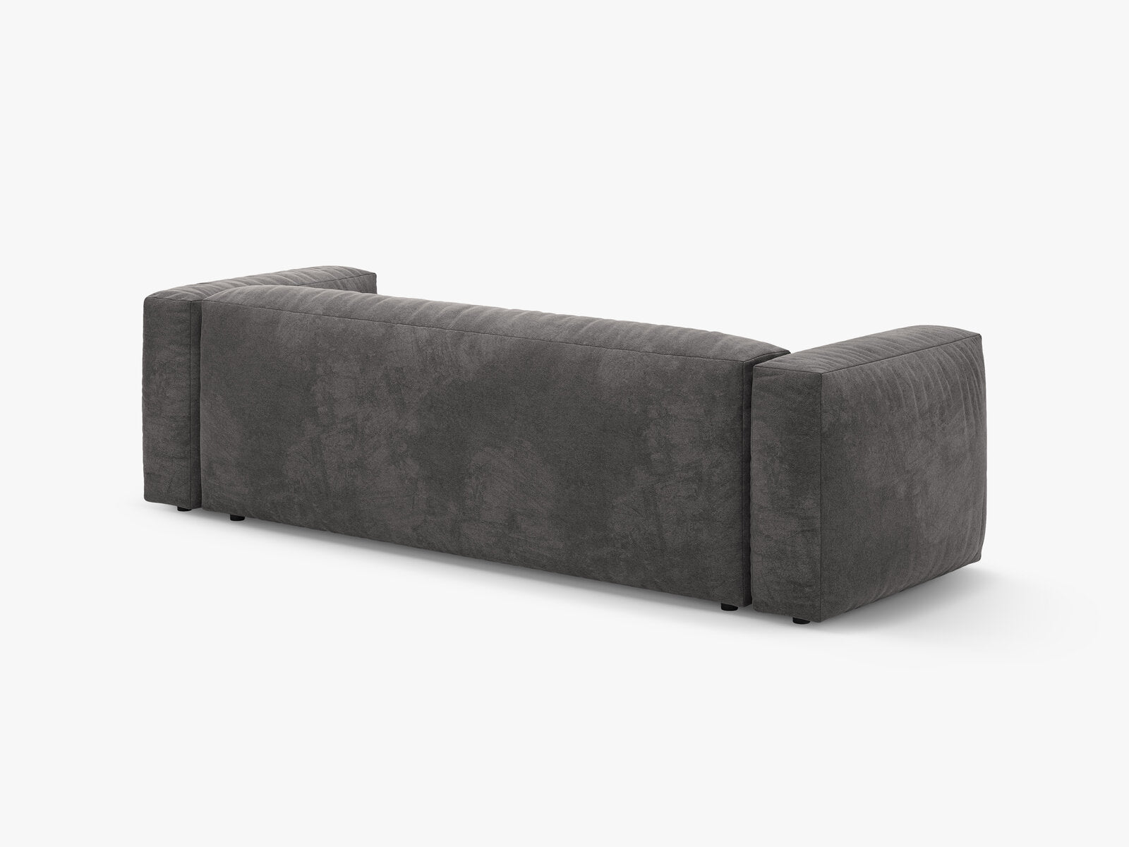 Micadoni Martina Schlafsofa 3-Sitzer Samt Vogue Grau
