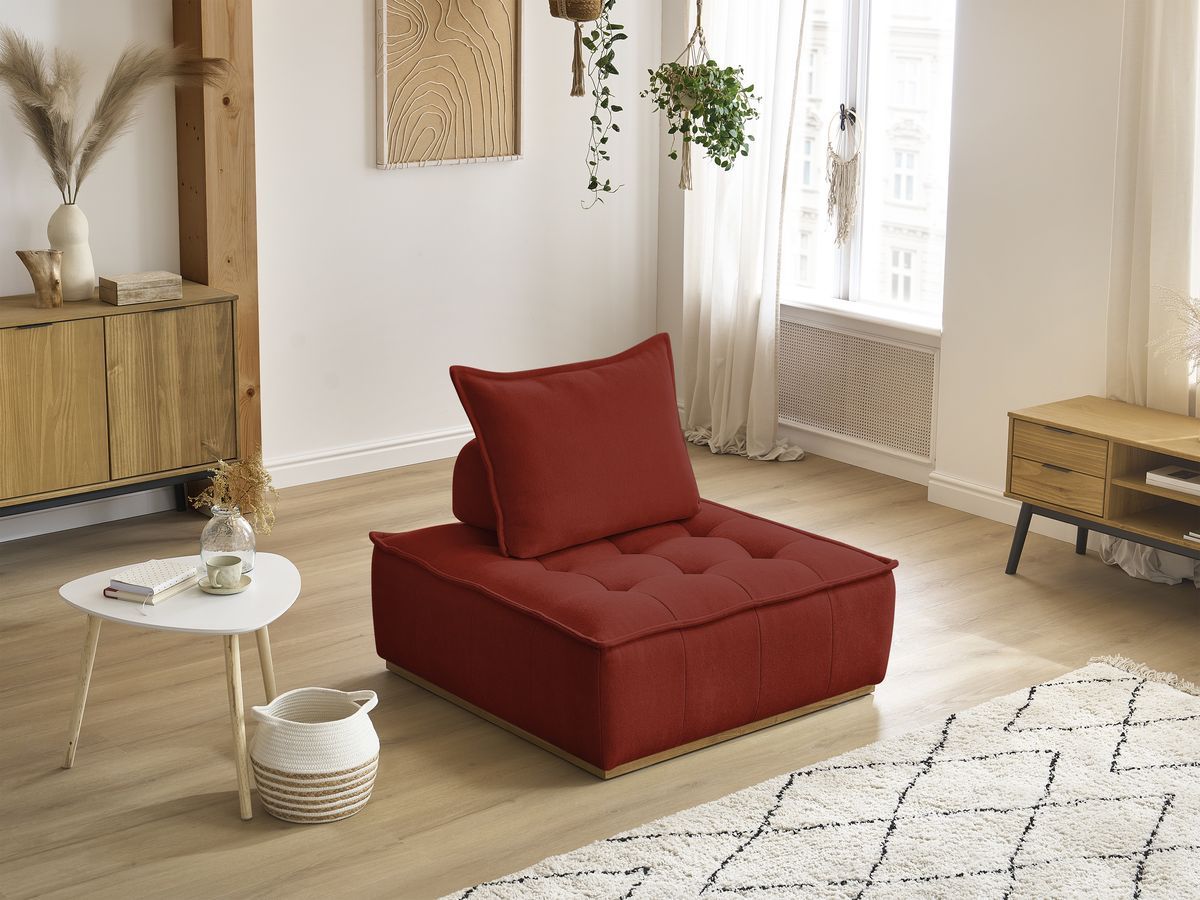 Bobochic Elisa Sofamodul 1-Sitzer Strukturstoff Orange