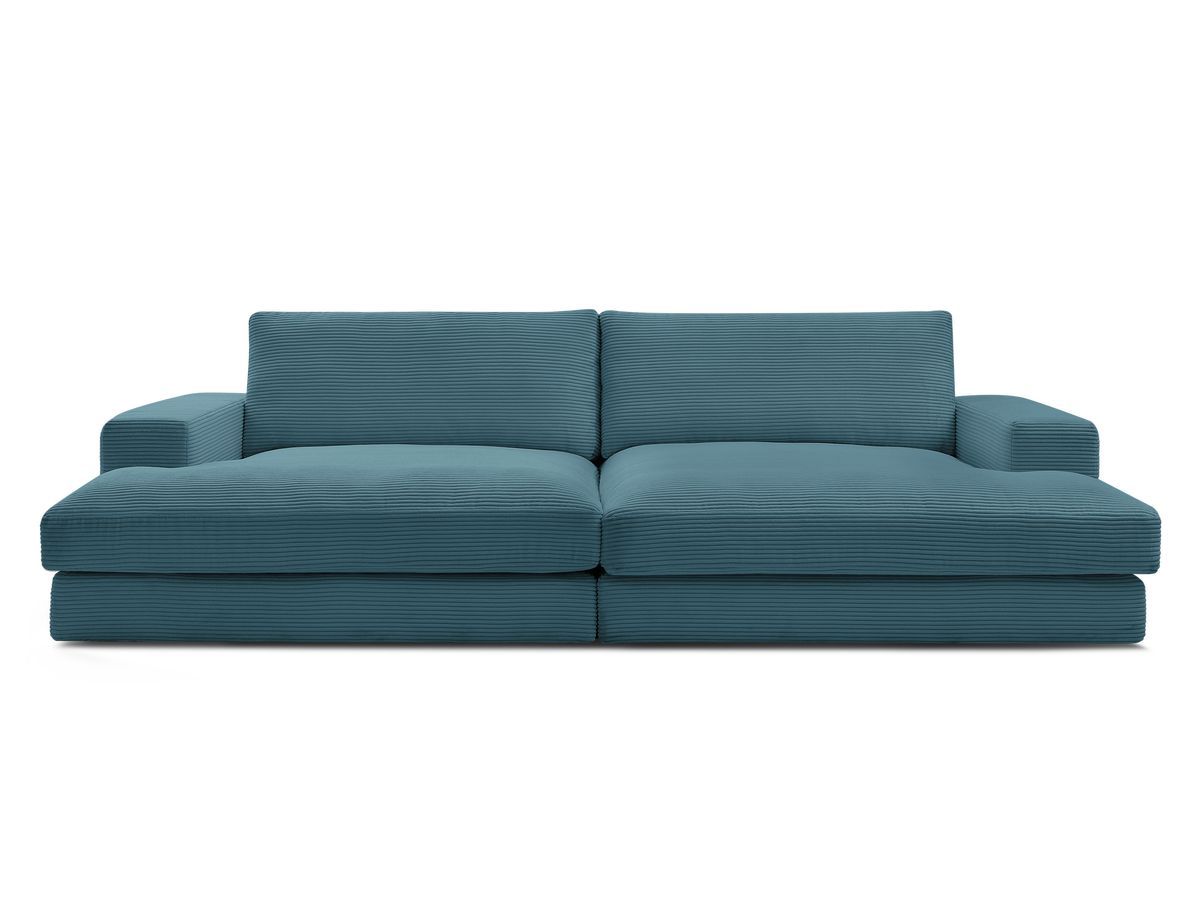 Bobochic Leonard Sofa 4-Sitzer 274 × 159 cm Cordsamt Hellblau