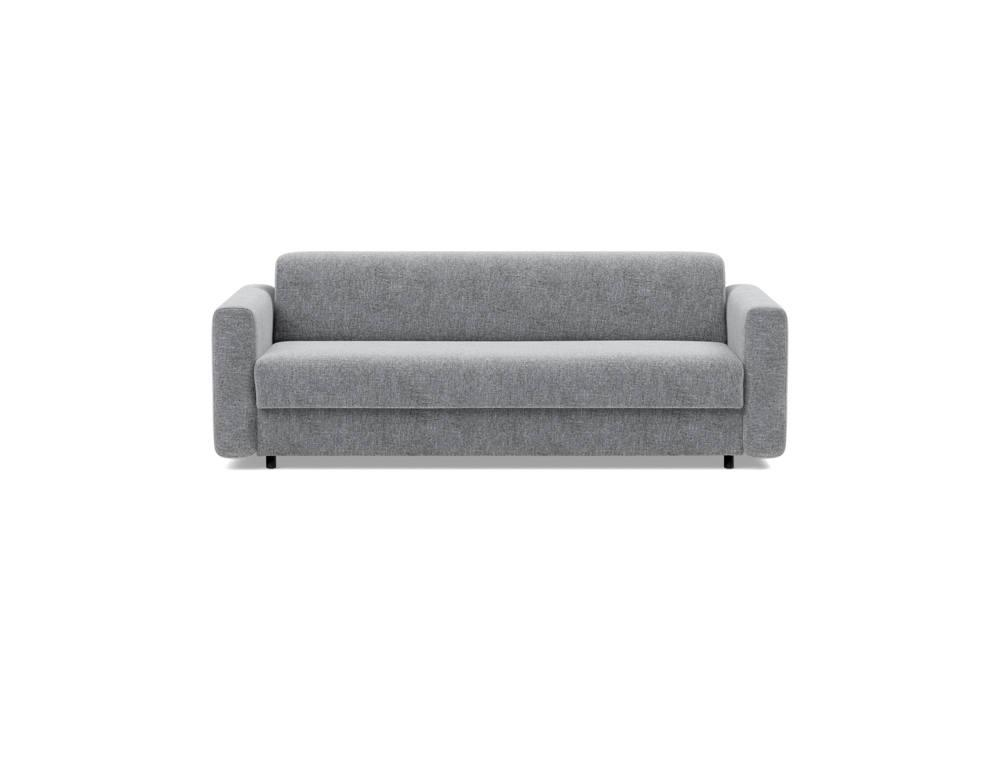 Schlafsofa Killian mit Memory-Matratze 160 Strukturierter Stoff Twist 565-Granite