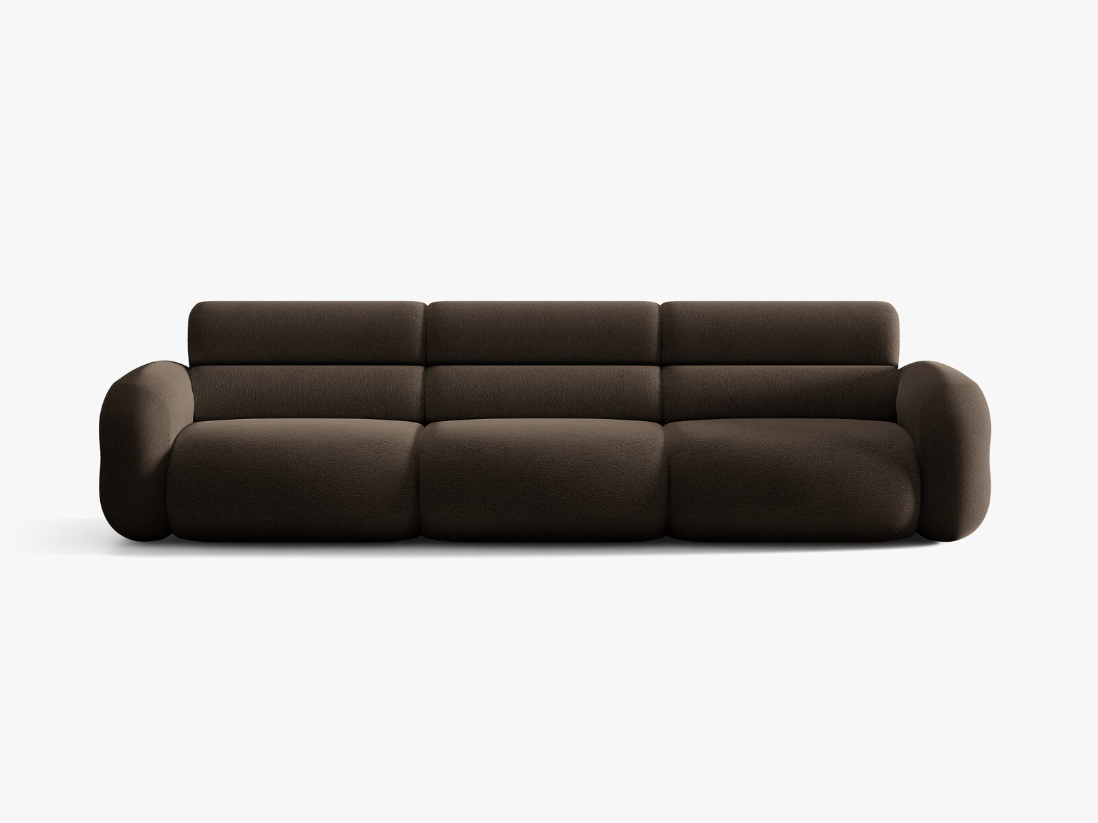Micadoni Neo Modulares Sofa 4-Sitzer Boucle Baloo Braun