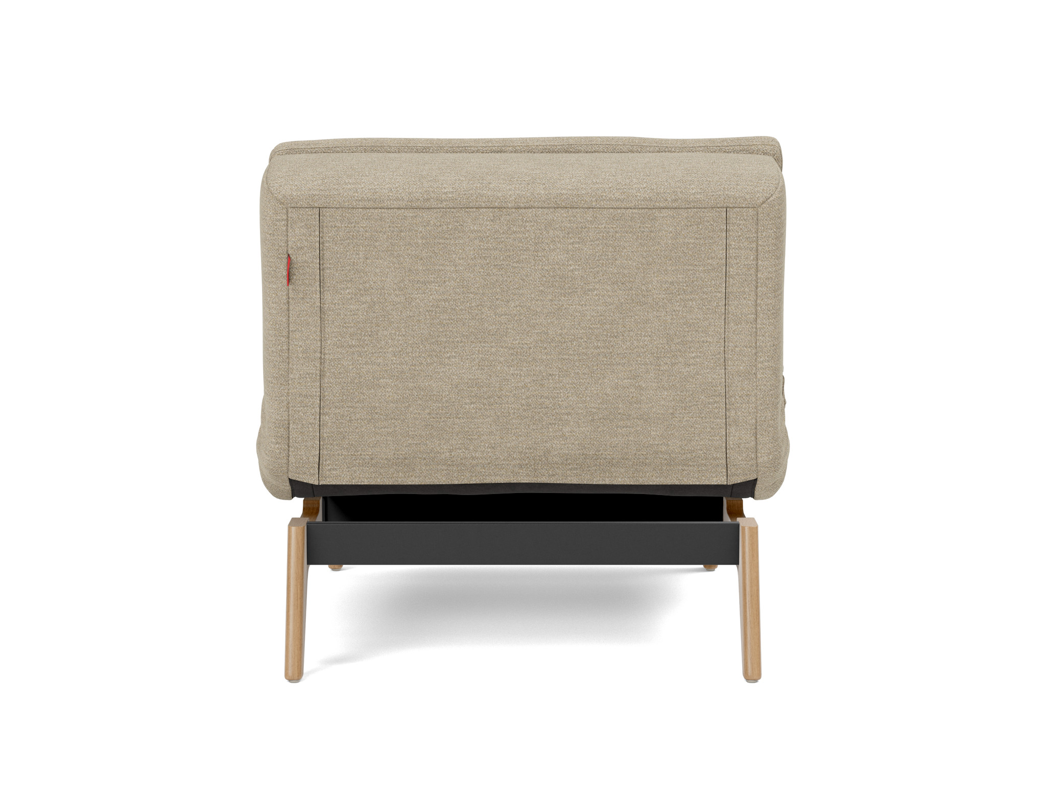 Sessel Dublexo Strukturierter Stoff Taura 356-Sand Beine Eiche
