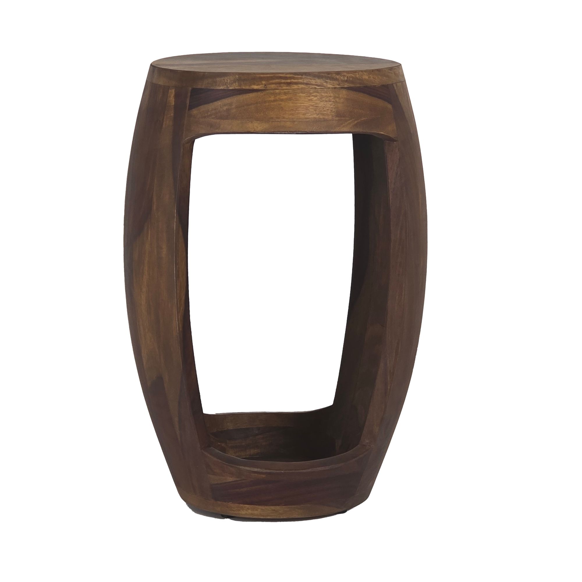 Beistelltisch Kvalvik Massivholz Sheesham Ø 30 cm