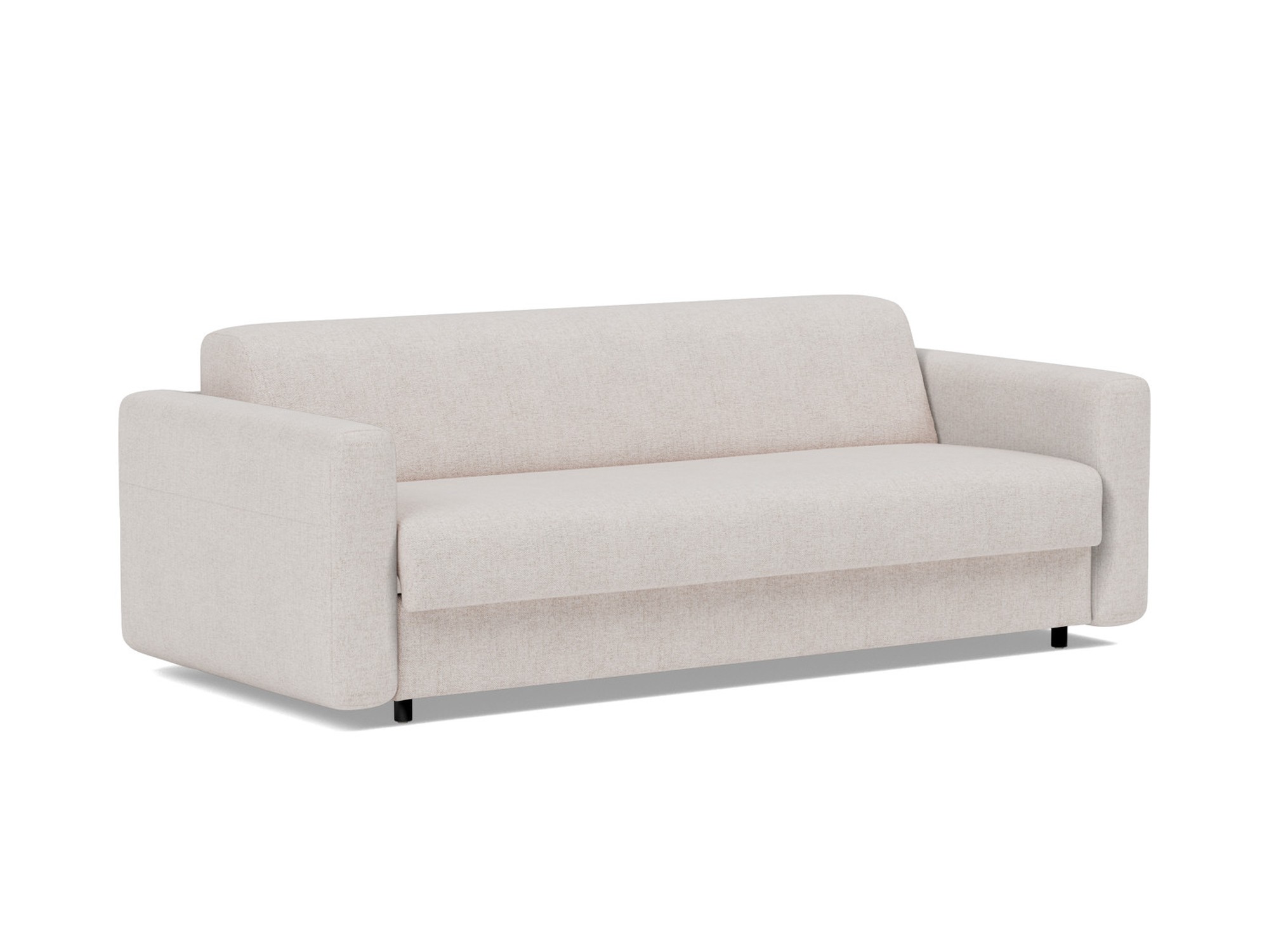 Schlafsofa Killian mit Memory-Matratze 160 Strukturierter Stoff Weda 300-Weda-Sand
