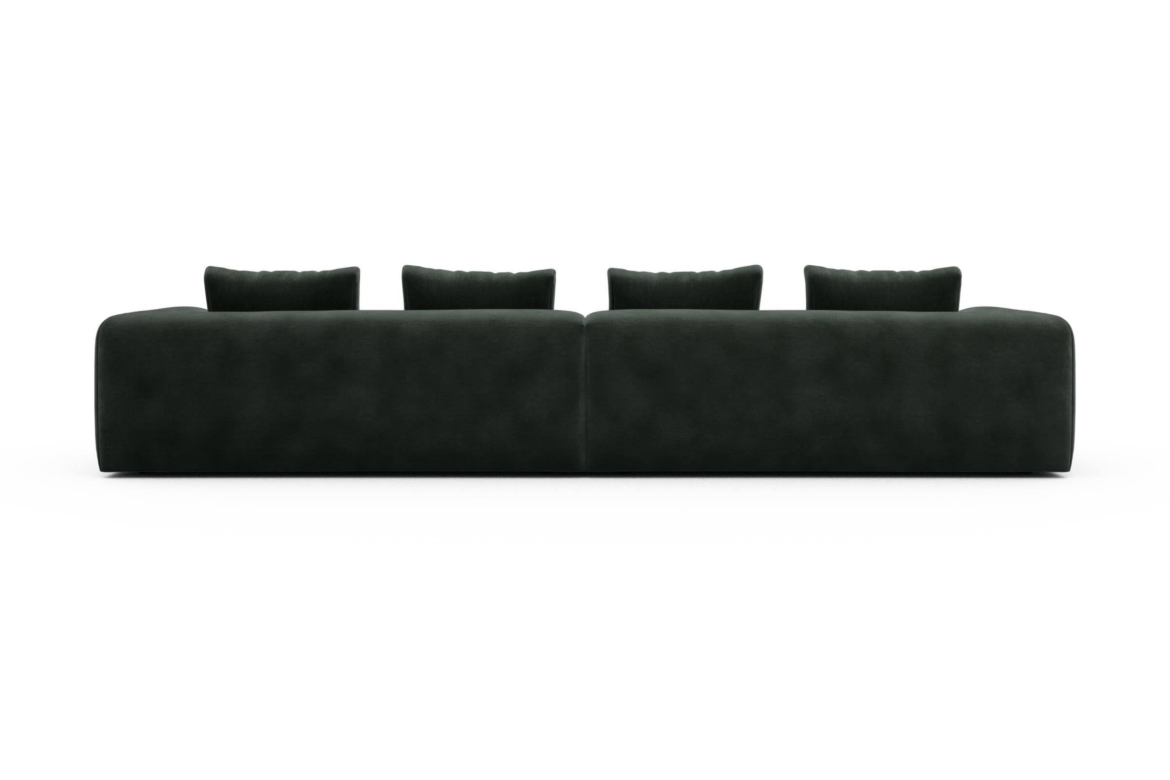 Sofa Modulares XXL Sofa Fred 5-Sitzer Smooth-Laurel-Green