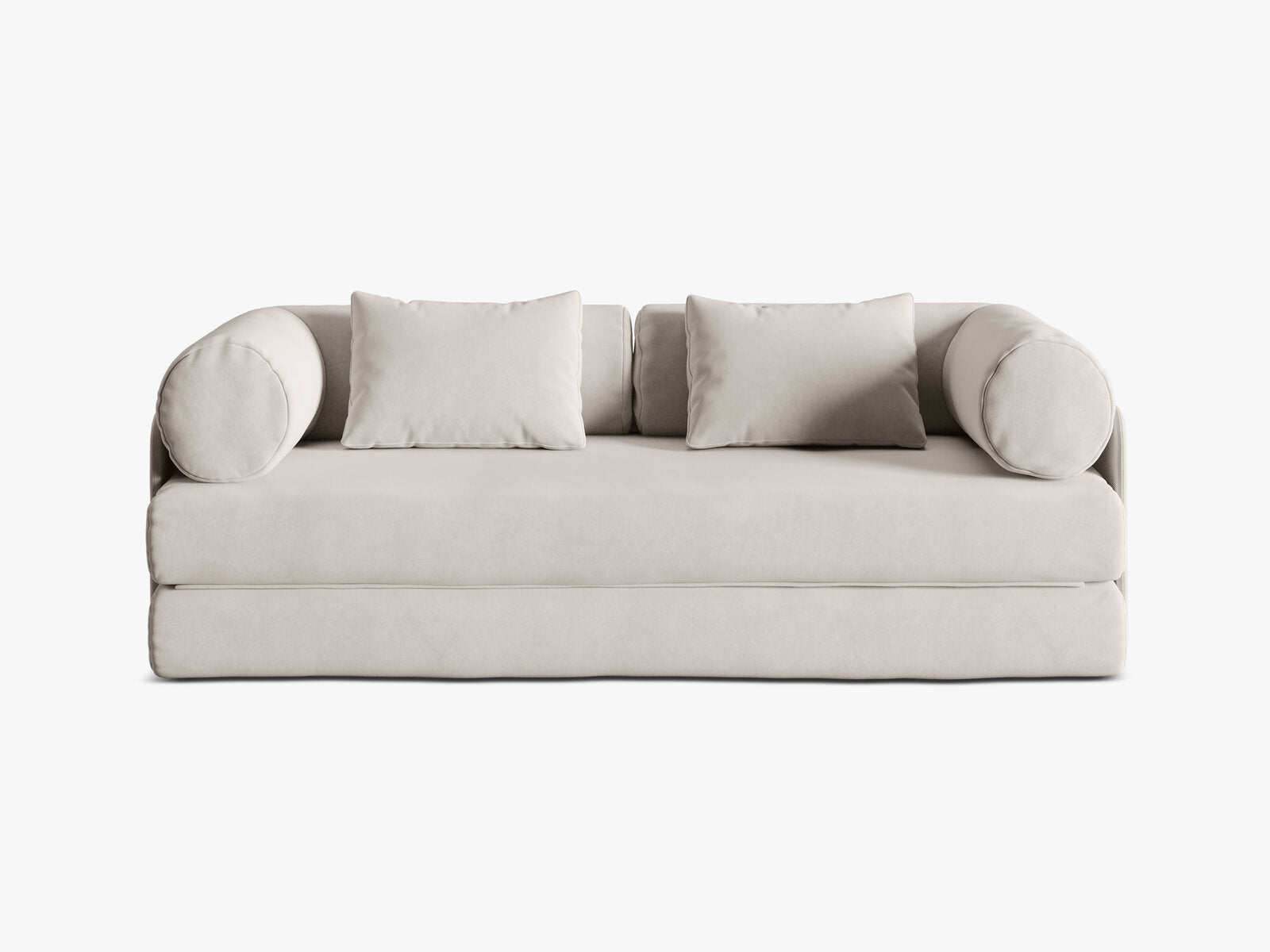 Micadoni Sofa Dreamy 3-Sitzer mit Schlaffunktion Samt Salvador Beige