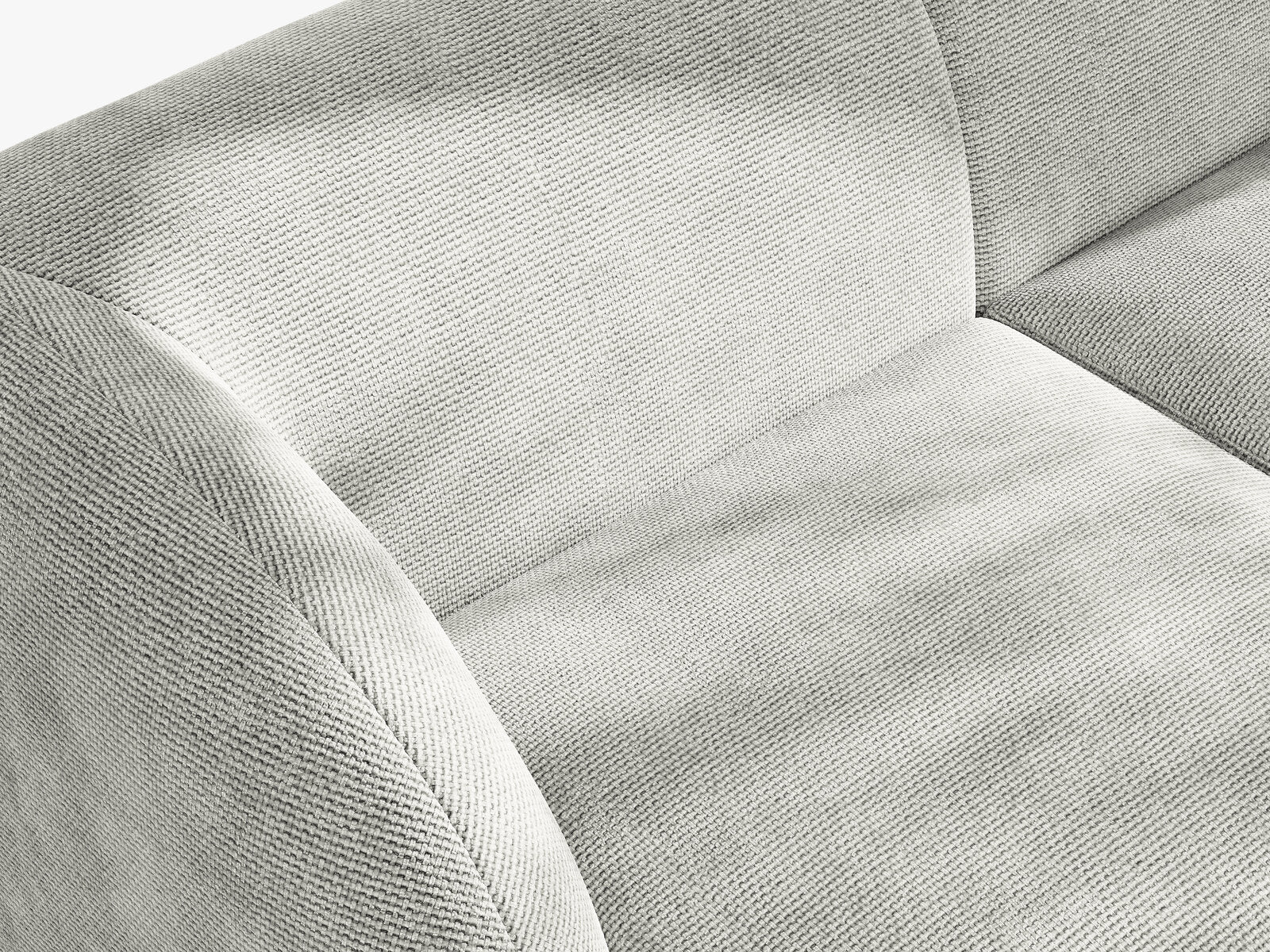 Micadoni Sessel Miley 1-Sitzer Chenille Eden Silber