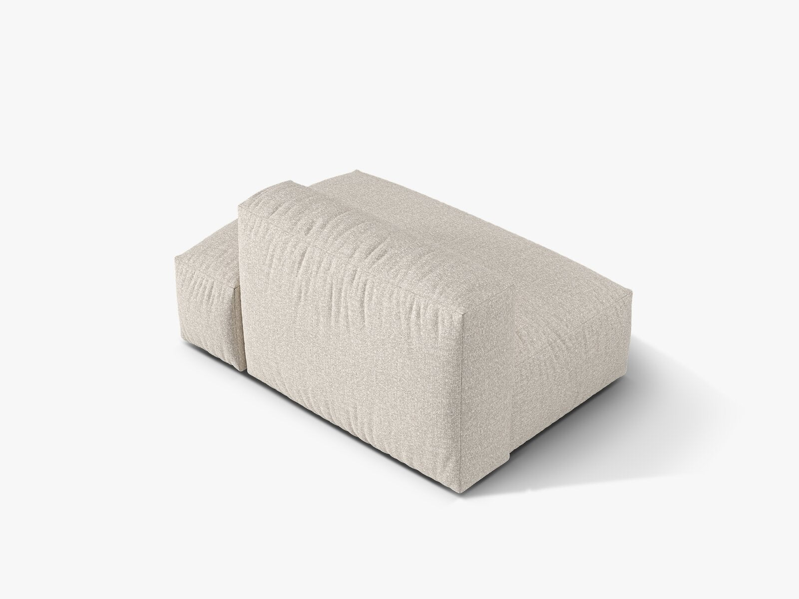 Micadoni Ecksofa-Modul Martina 1-Sitzer Rechts Boucle Monet Beige