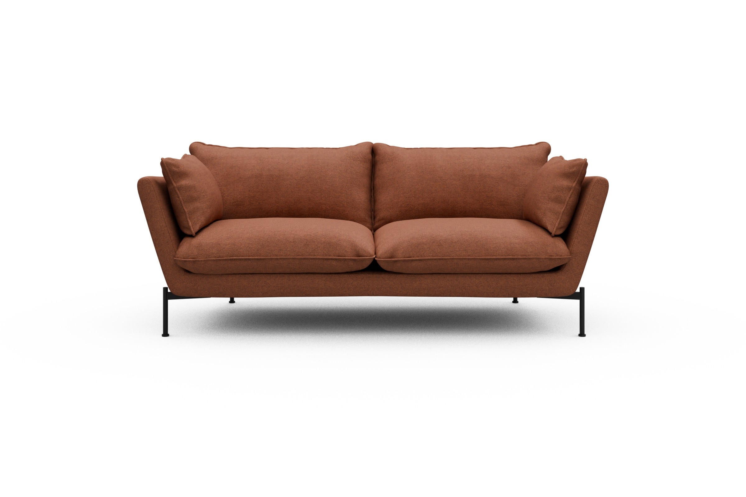 Skandi Home Sofa Anton PREMIUM 2-Sitzer Weda-Rust moebelfaktor