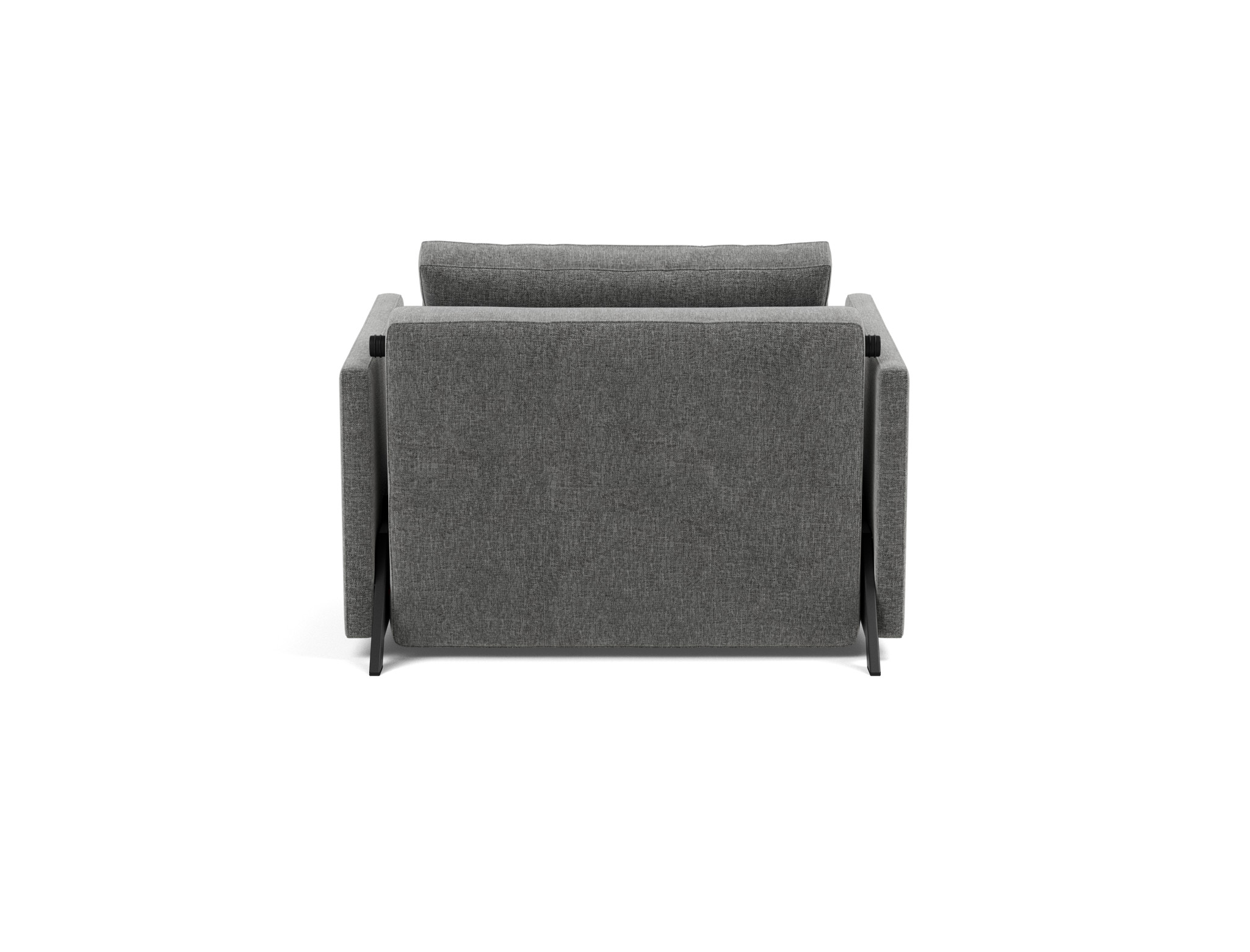 Schlafsessel Cubed 90 mit Armlehnen Strukturierter Stoff Twist 563-Charcoal